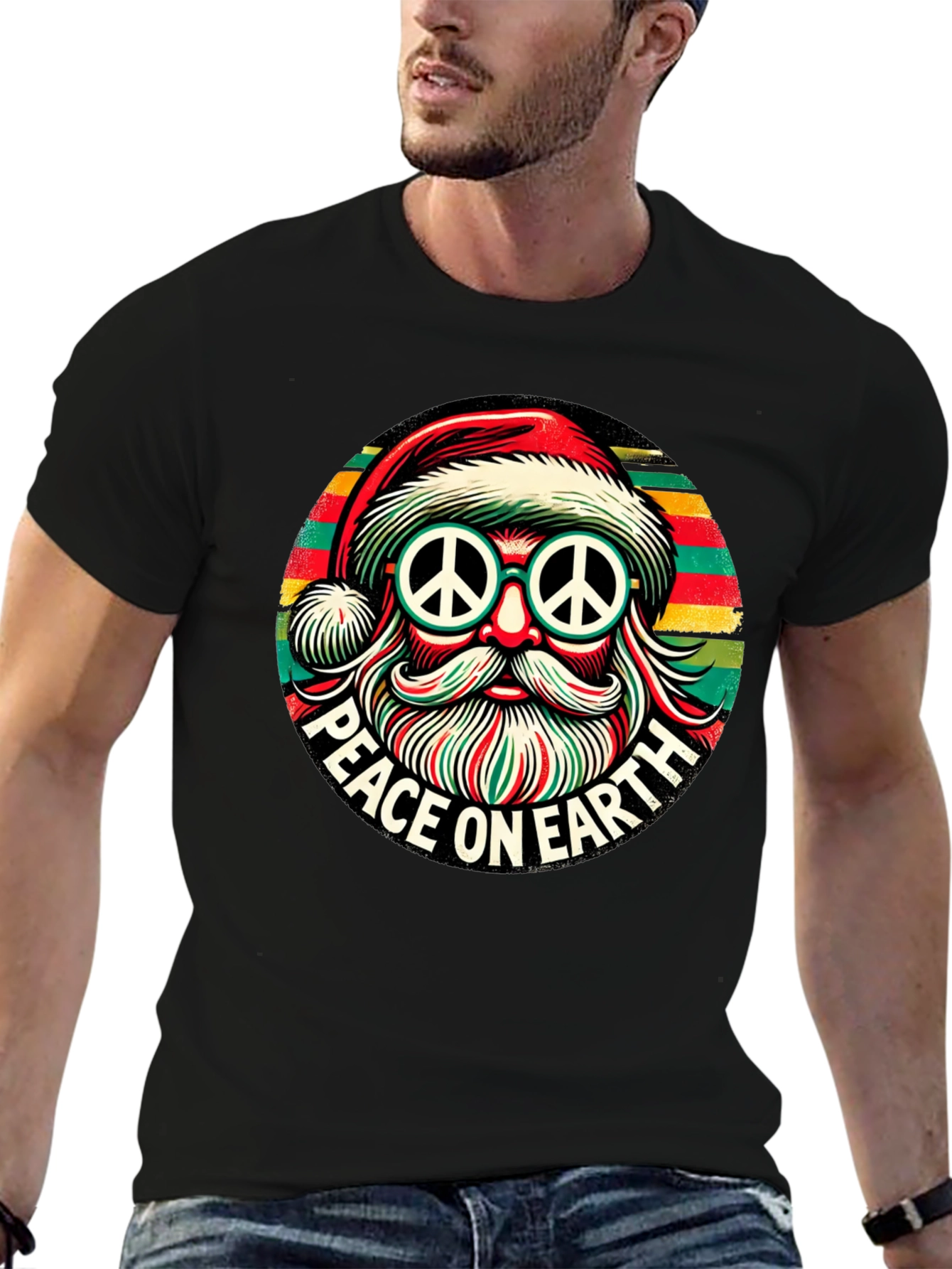 Peace on Earth Santa T-Shirt