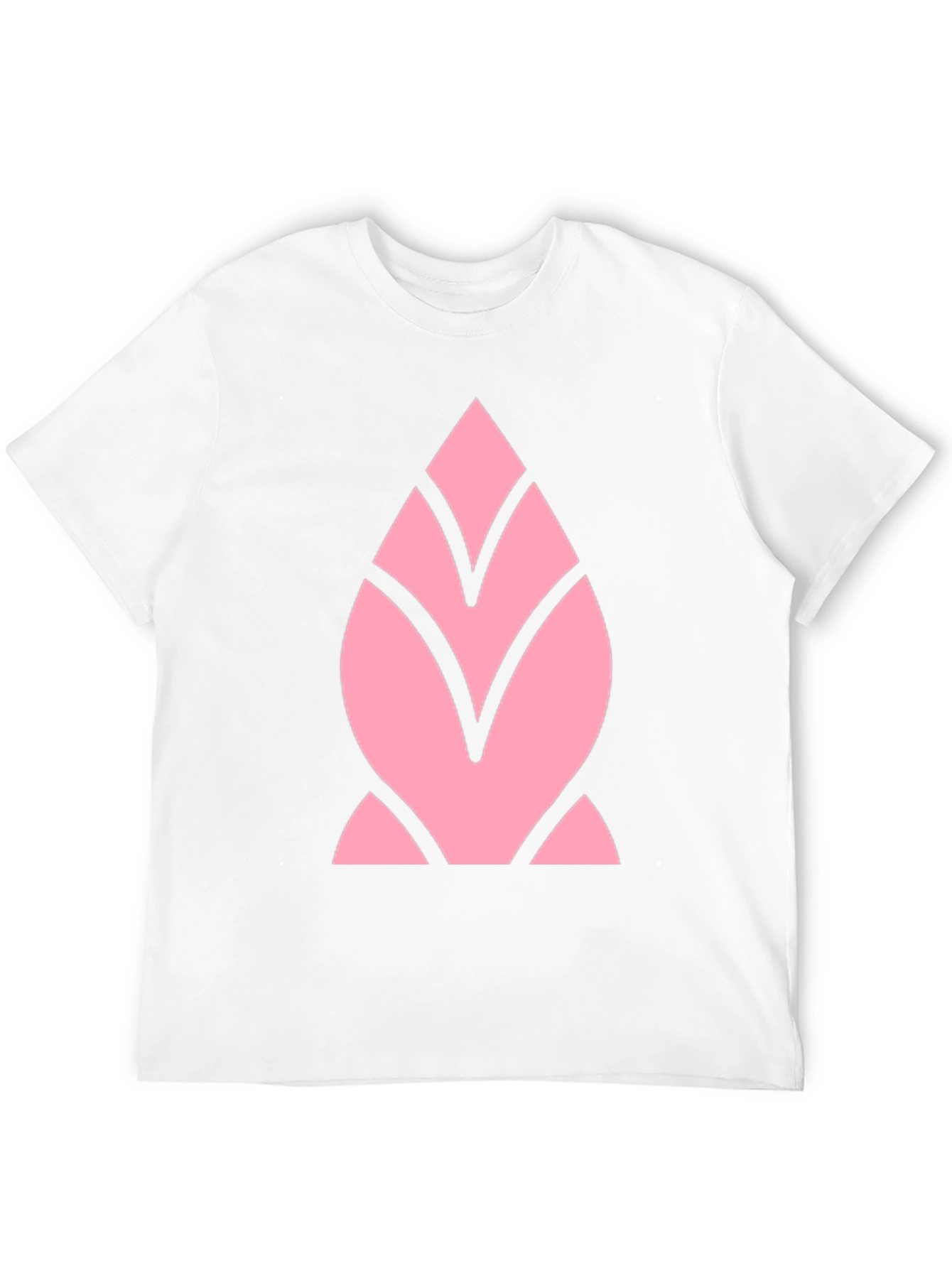 Pink Geometric Black T-Shirt
