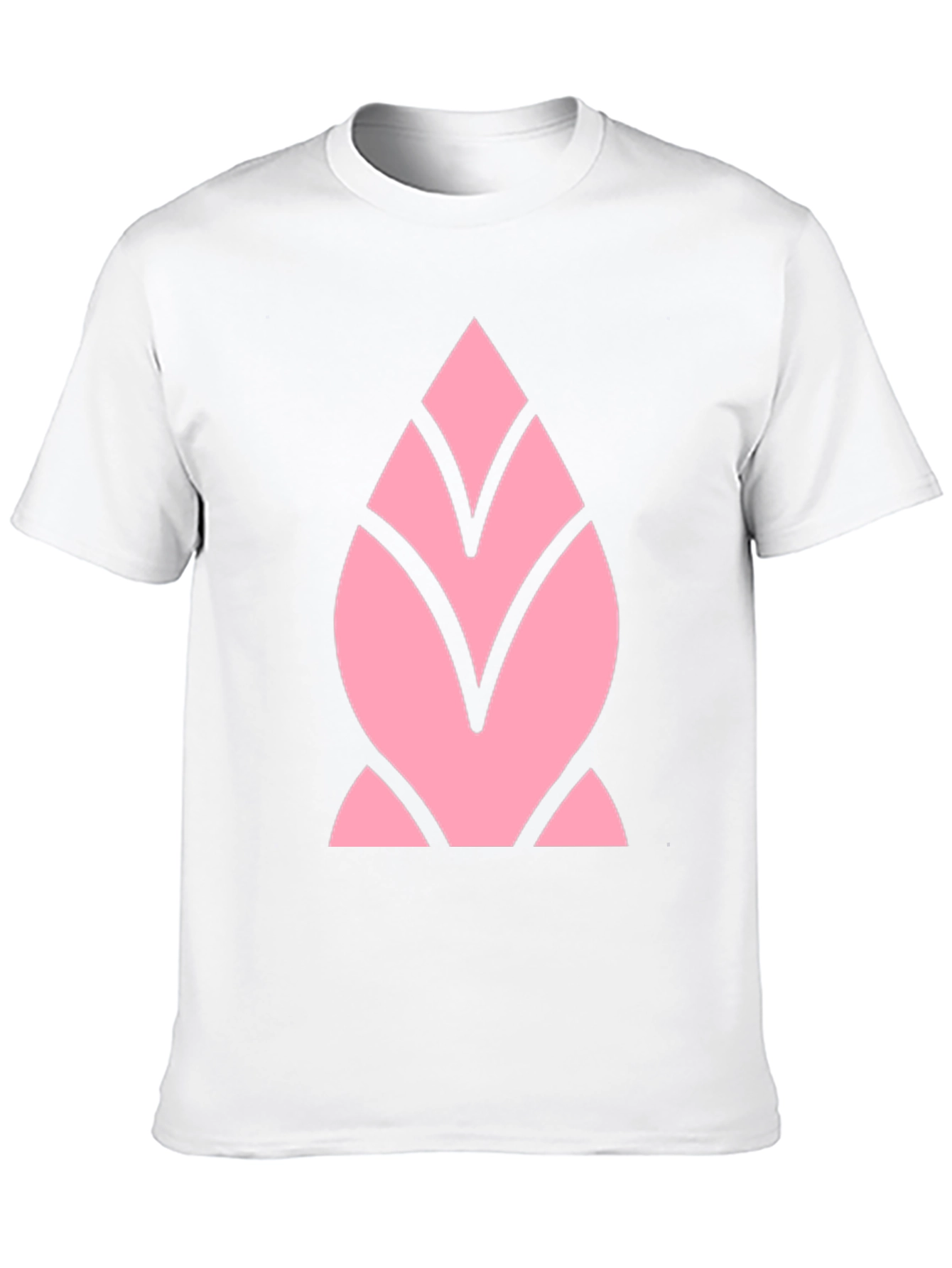 Pink Geometric Black T-Shirt