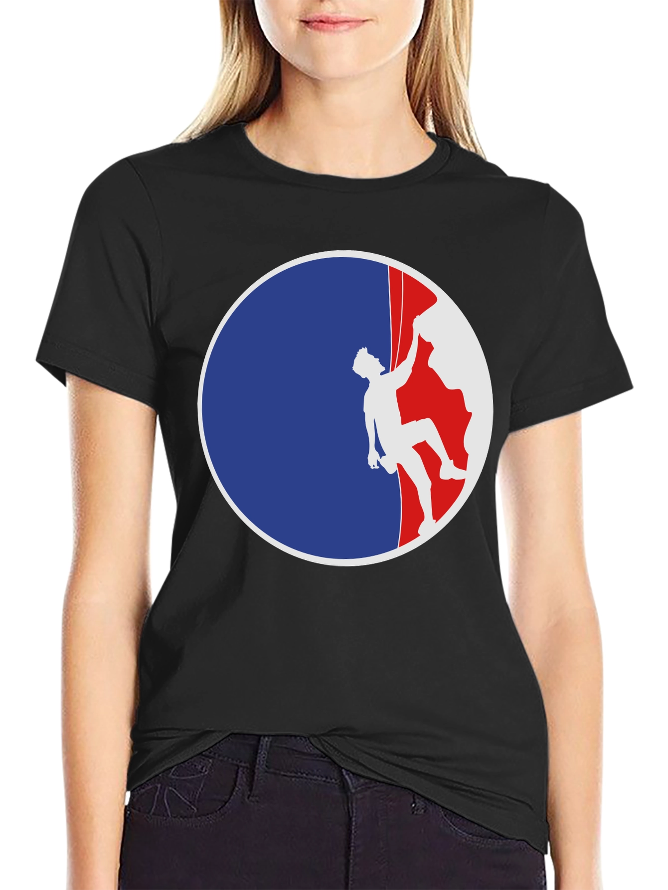 Climber Graphic Tee - Black Cotton Blend