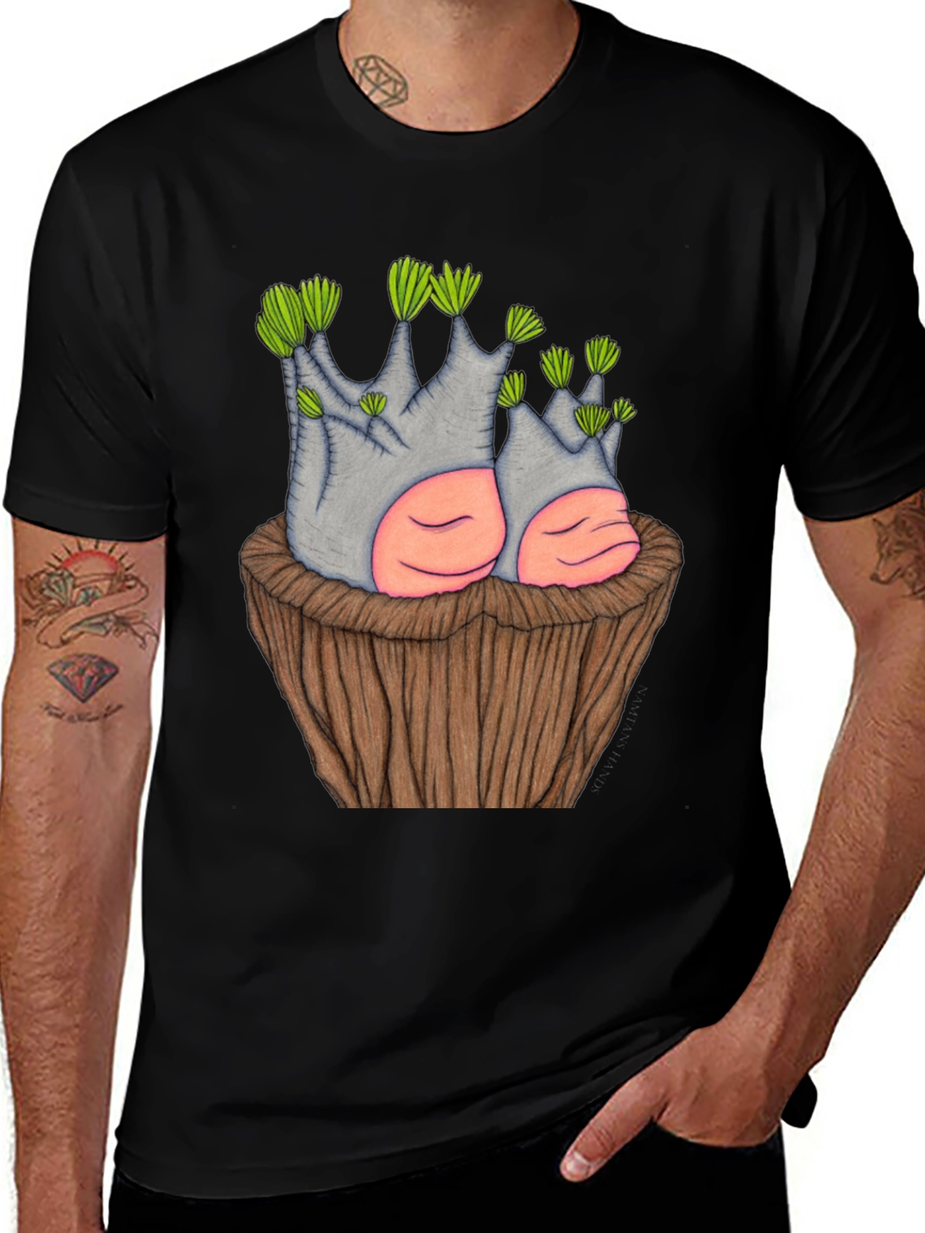 Unique Plant Pot Graphic Tee