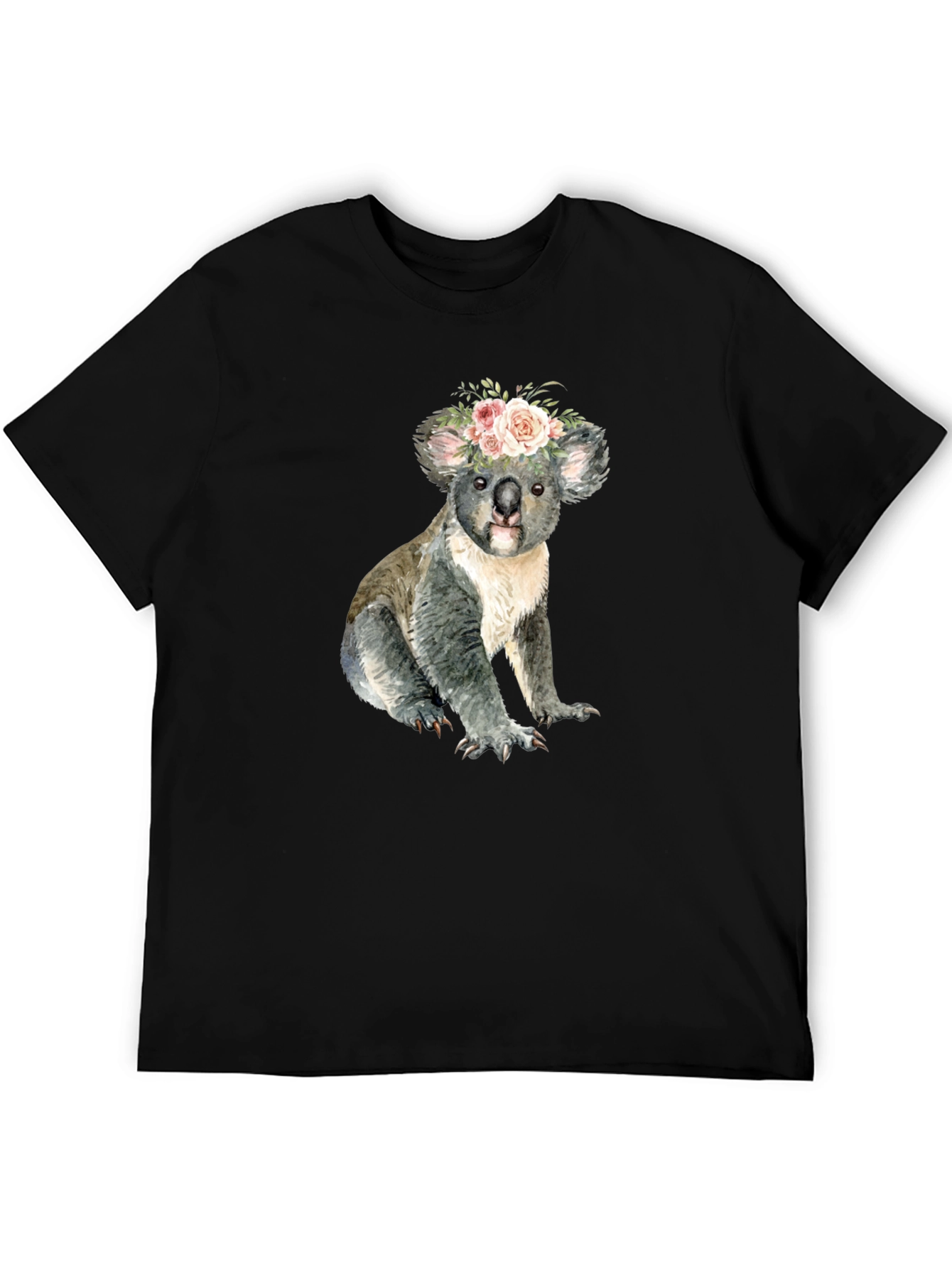 Floral Koala Bear Graphic T-Shirt