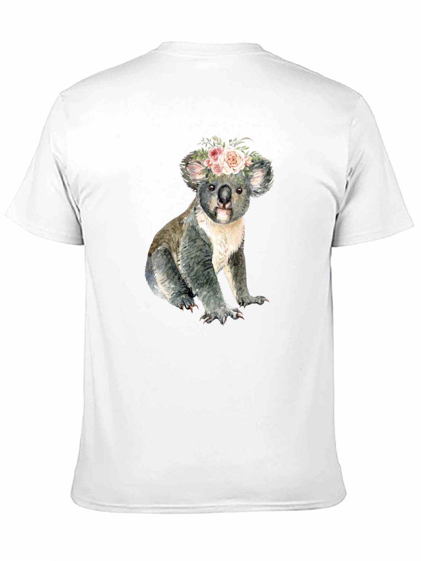 Floral Koala Bear Graphic T-Shirt