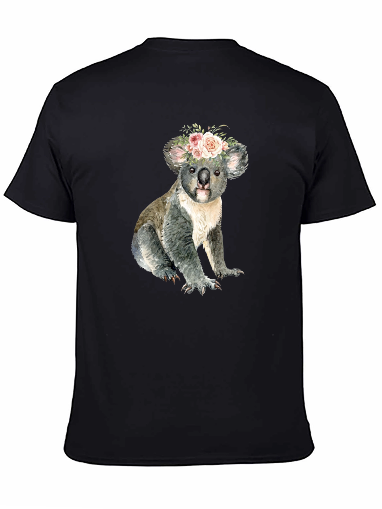 Floral Koala Bear Graphic T-Shirt
