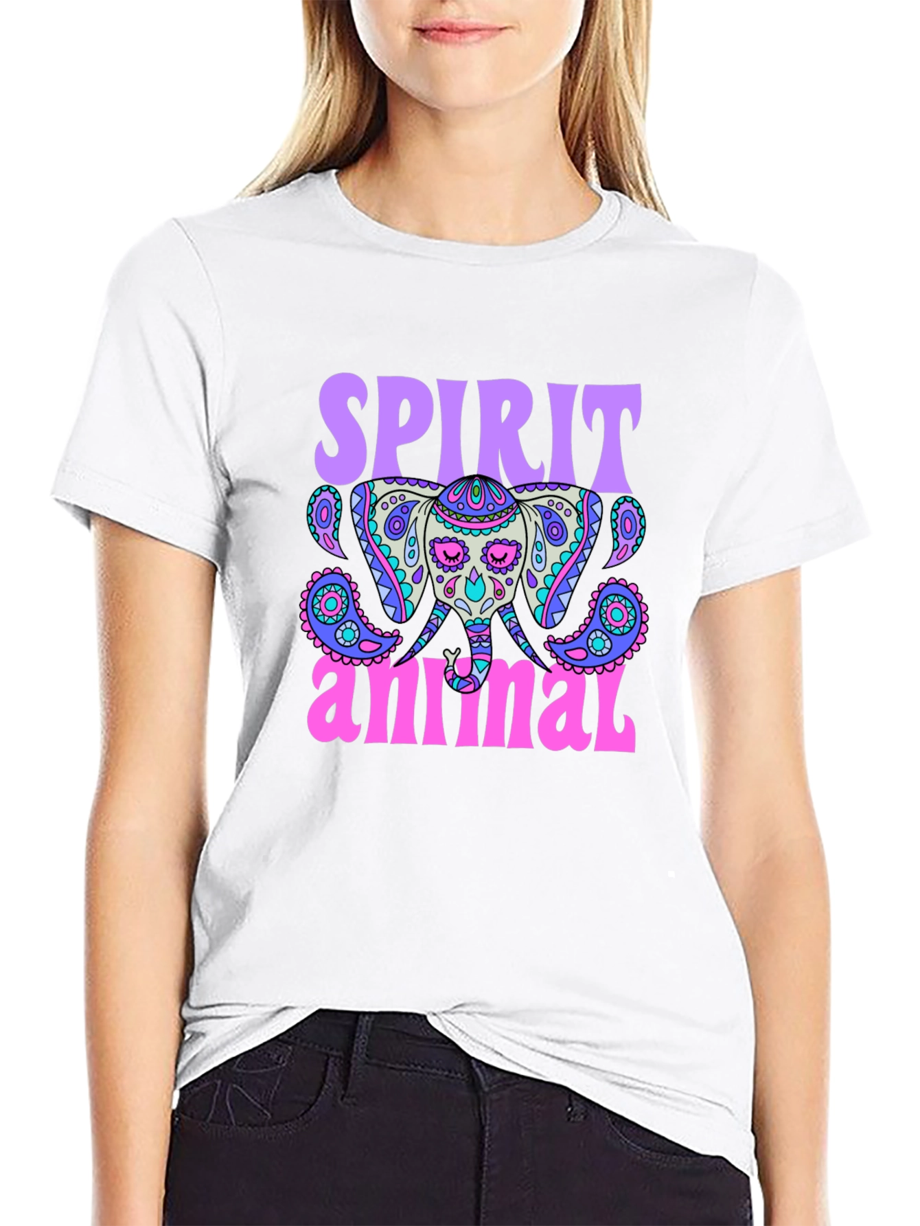 Spirit Animal Elephant Graphic T-Shirt