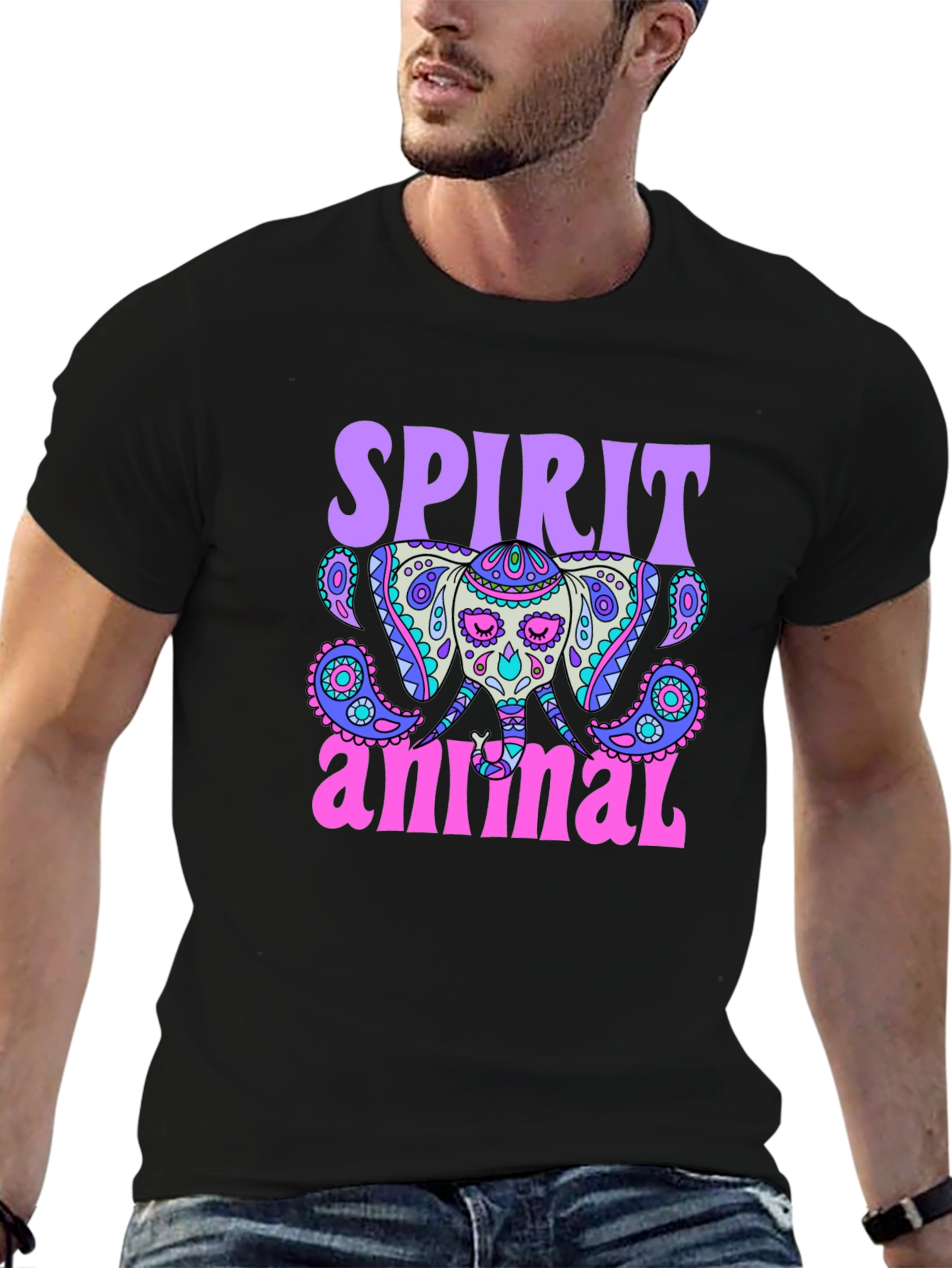 Spirit Animal Elephant Graphic T-Shirt