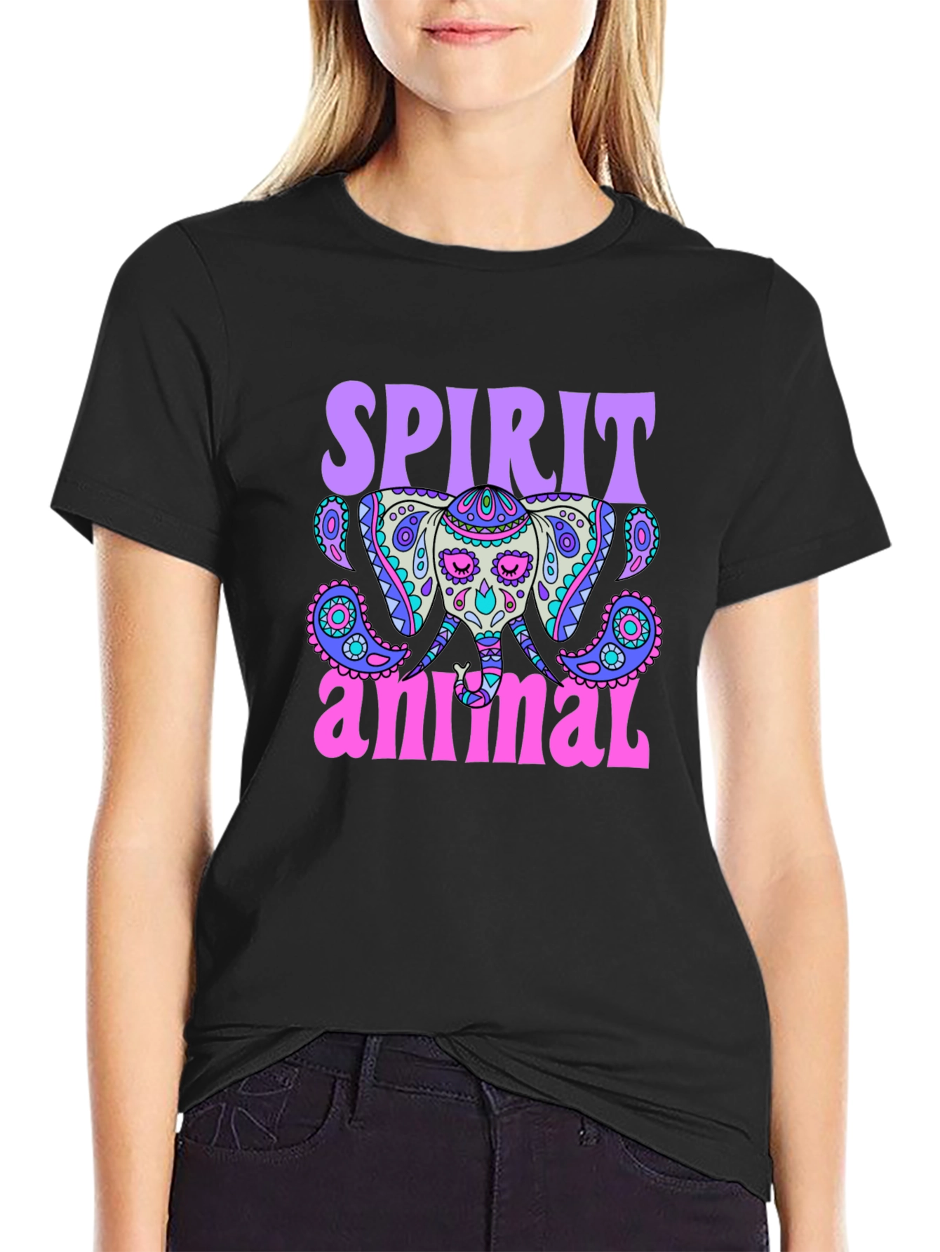 Spirit Animal Elephant Graphic T-Shirt