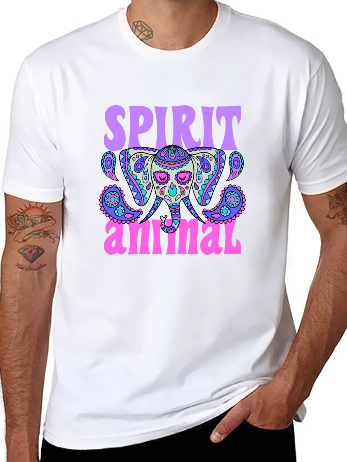 Spirit Animal Elephant Graphic T-Shirt