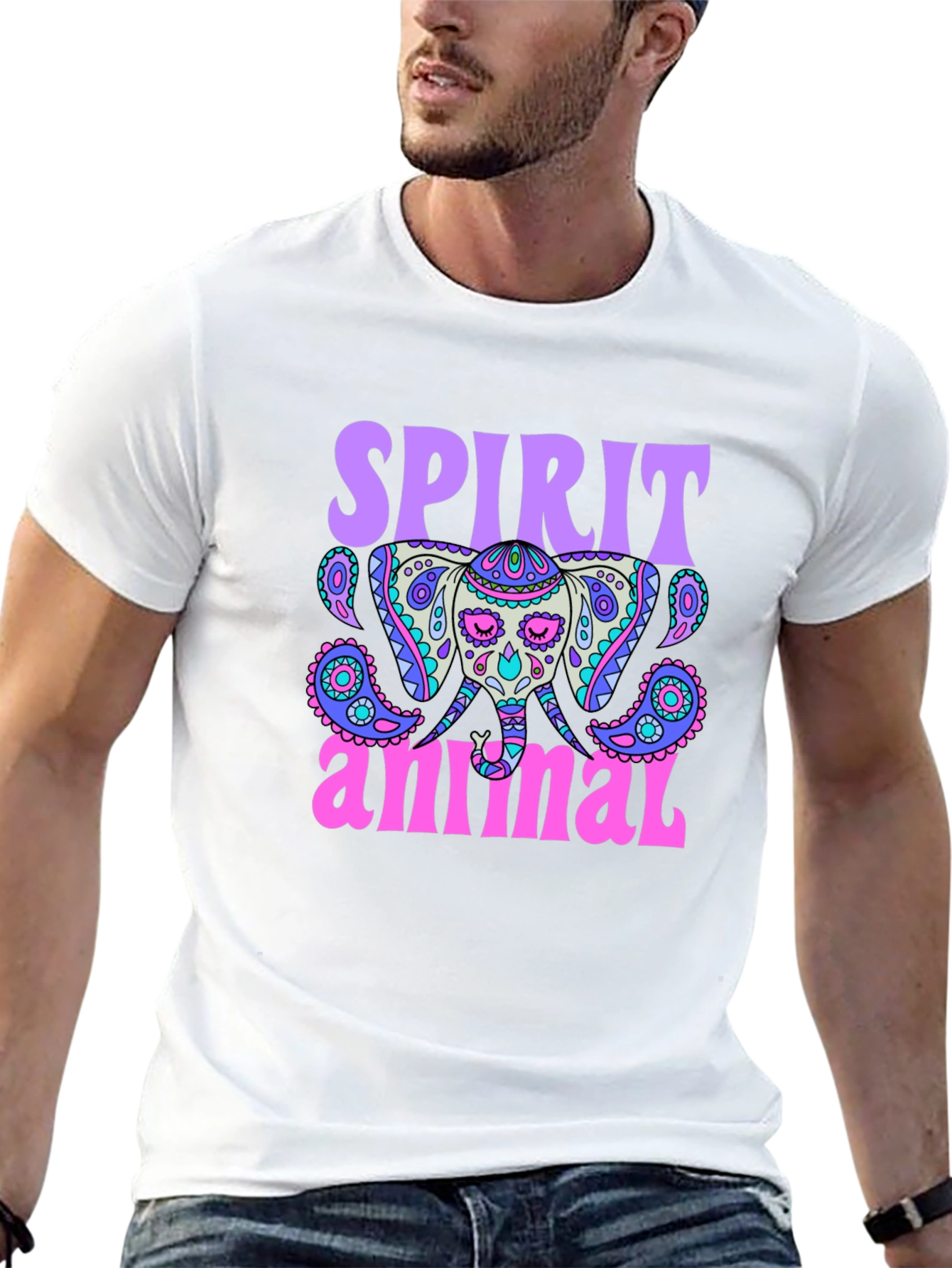 Spirit Animal Elephant Graphic T-Shirt