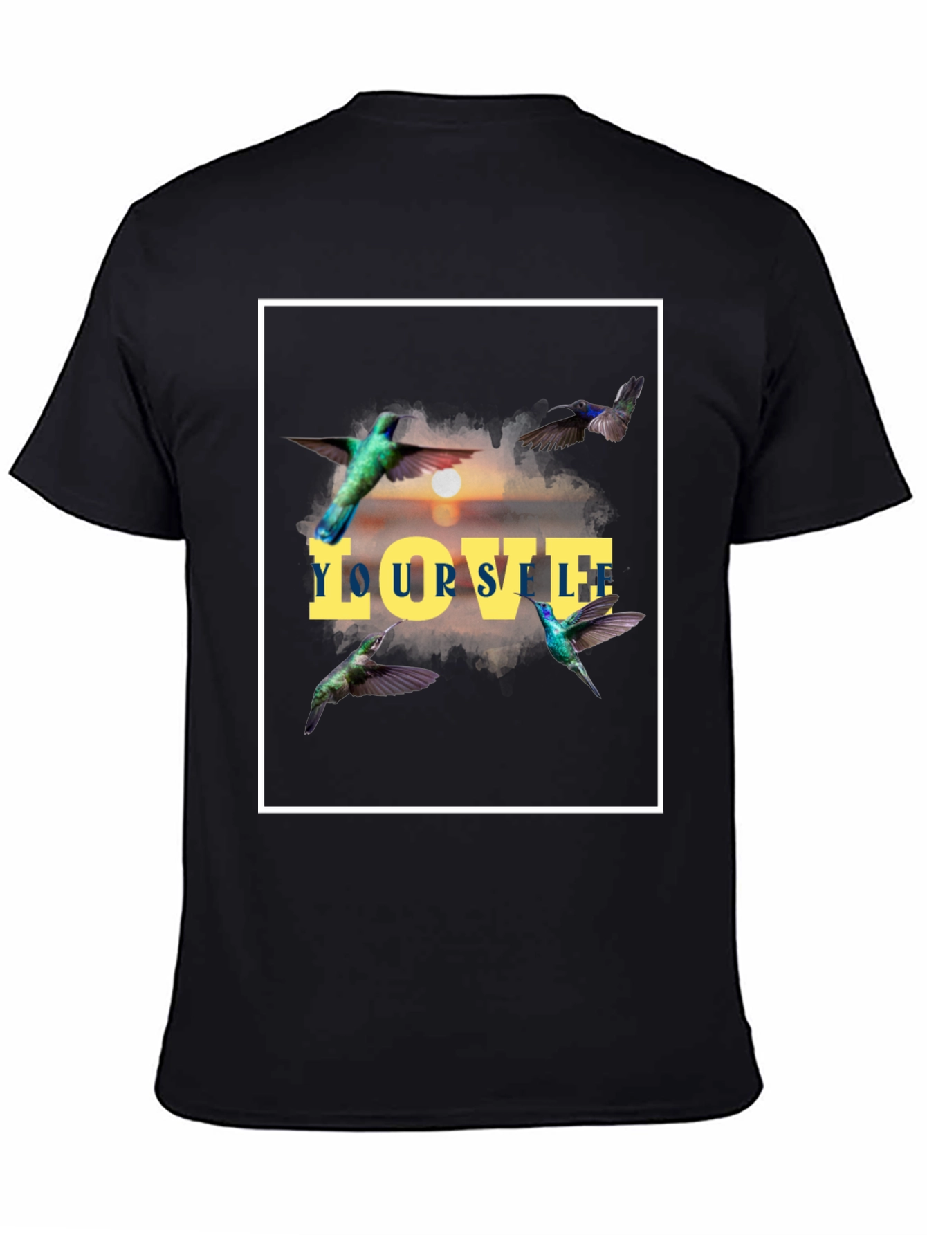 Love Yourself Hummingbird Graphic Tee - Stylish Comfort