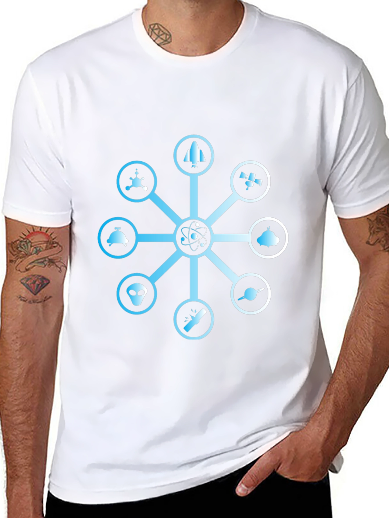 Science & Space Graphic Tee - Black