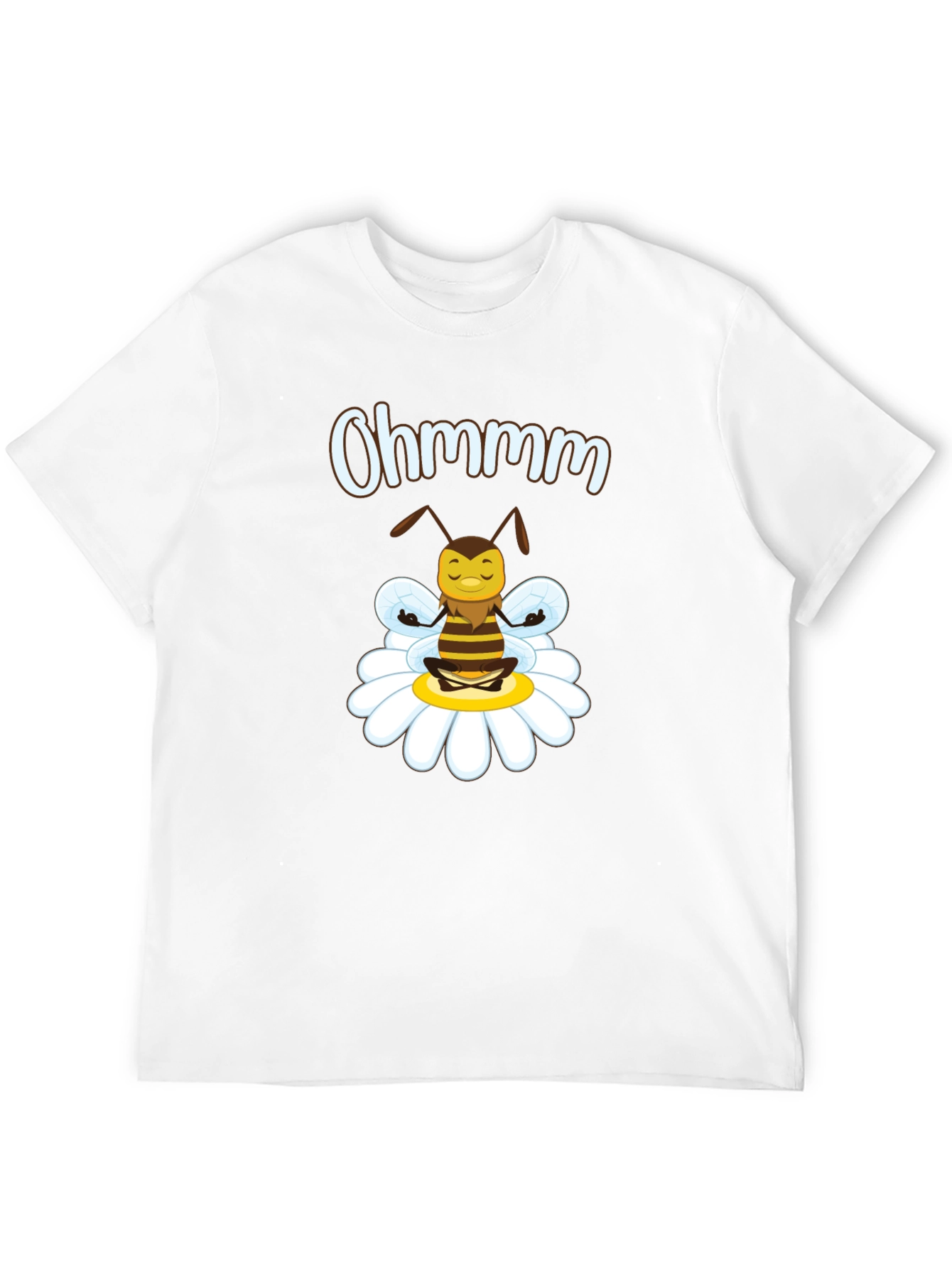 Ohm Bee T-Shirt - Relaxed Meditating Yoga Bee Design