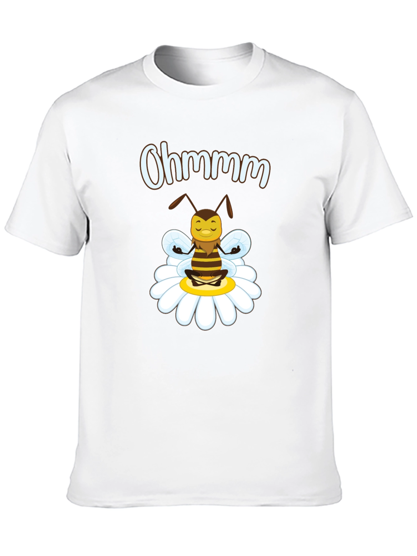Ohm Bee T-Shirt - Relaxed Meditating Yoga Bee Design