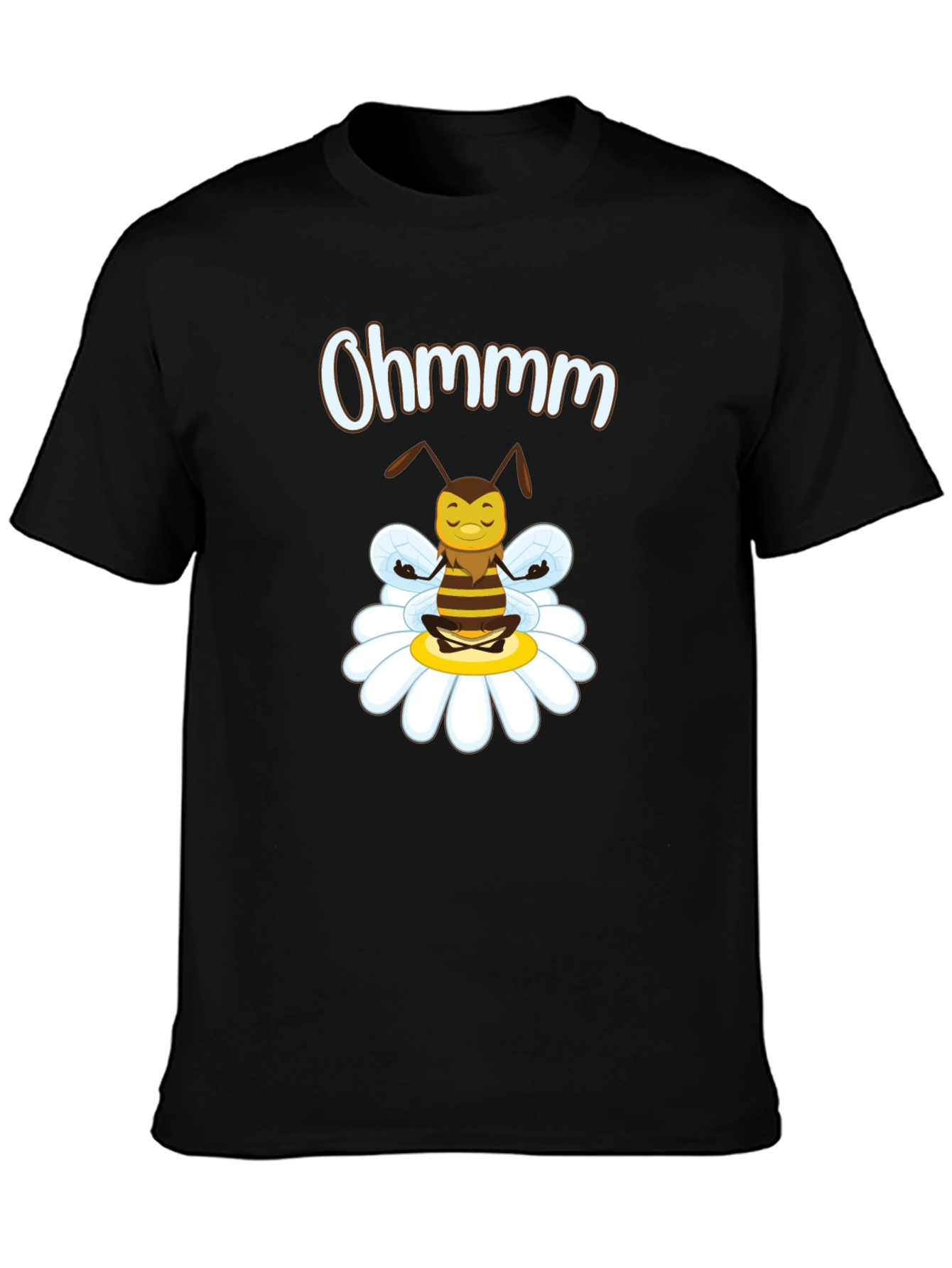 Ohm Bee T-Shirt - Relaxed Meditating Yoga Bee Design