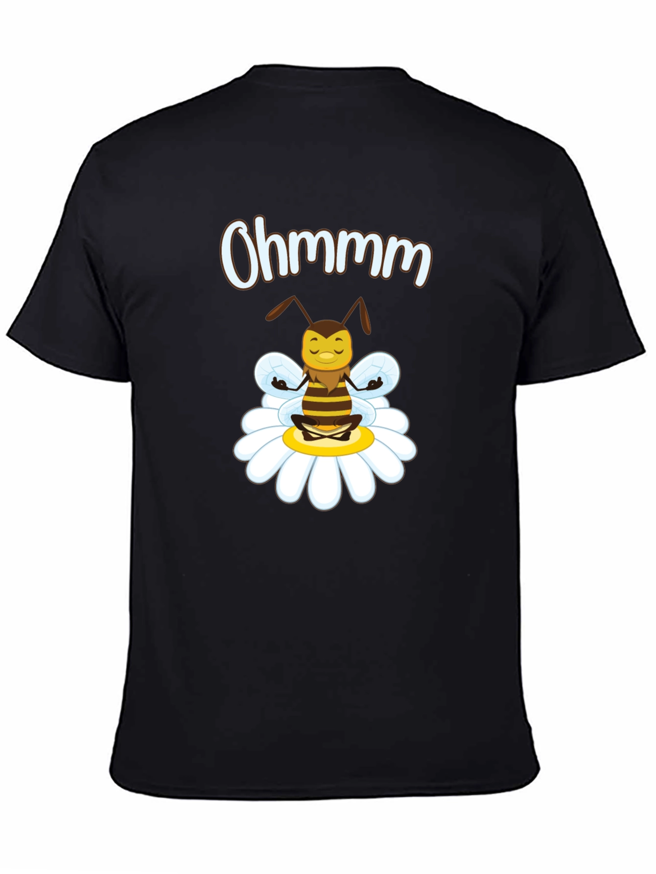 Ohm Bee T-Shirt - Relaxed Meditating Yoga Bee Design