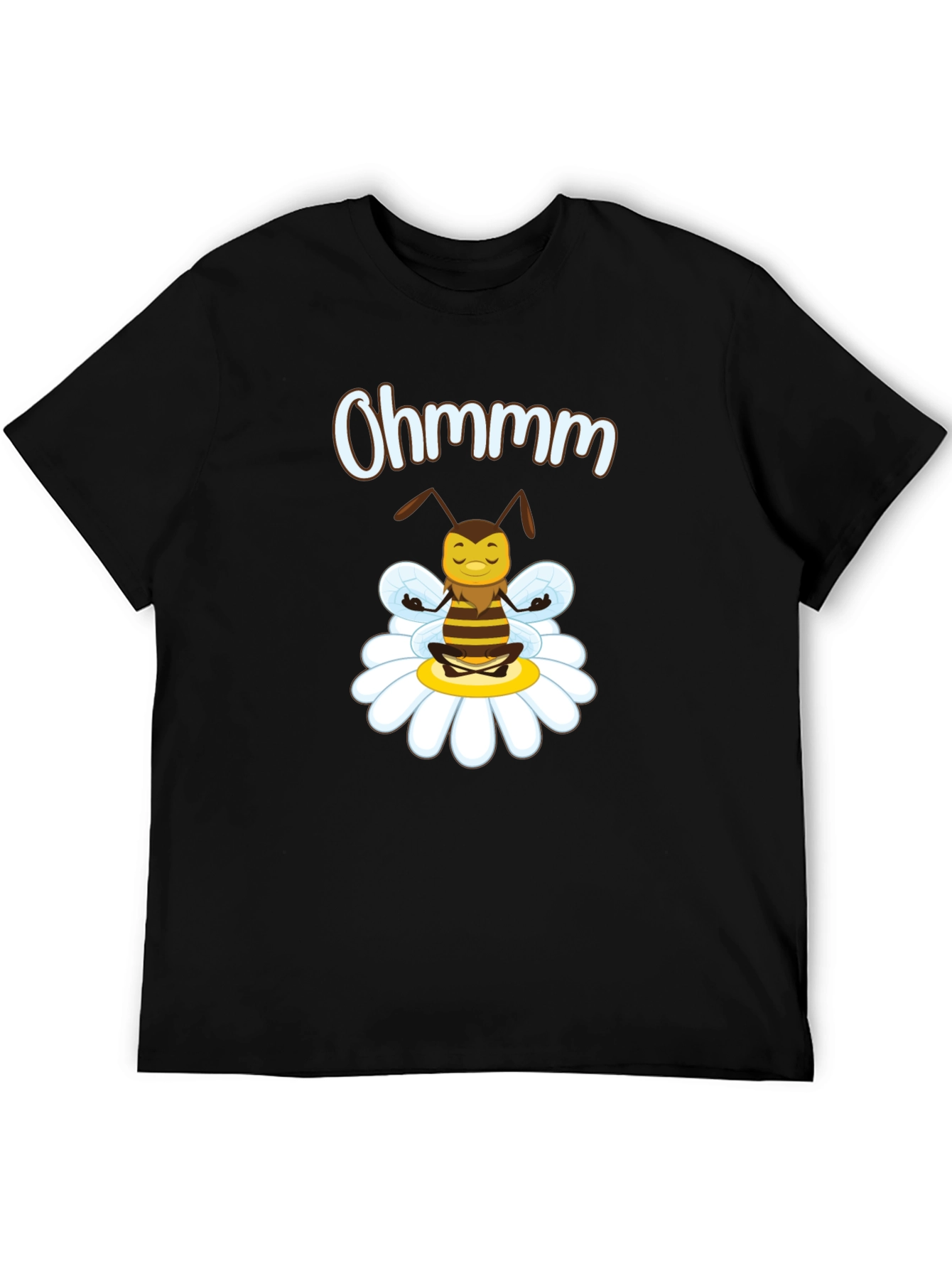 Ohm Bee T-Shirt - Relaxed Meditating Yoga Bee Design