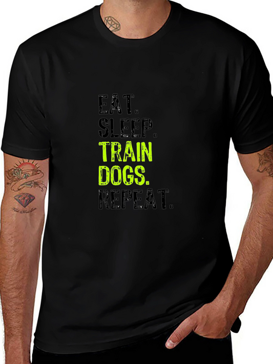 Eat Sleep Train Dogs Repeat T-Shirt
