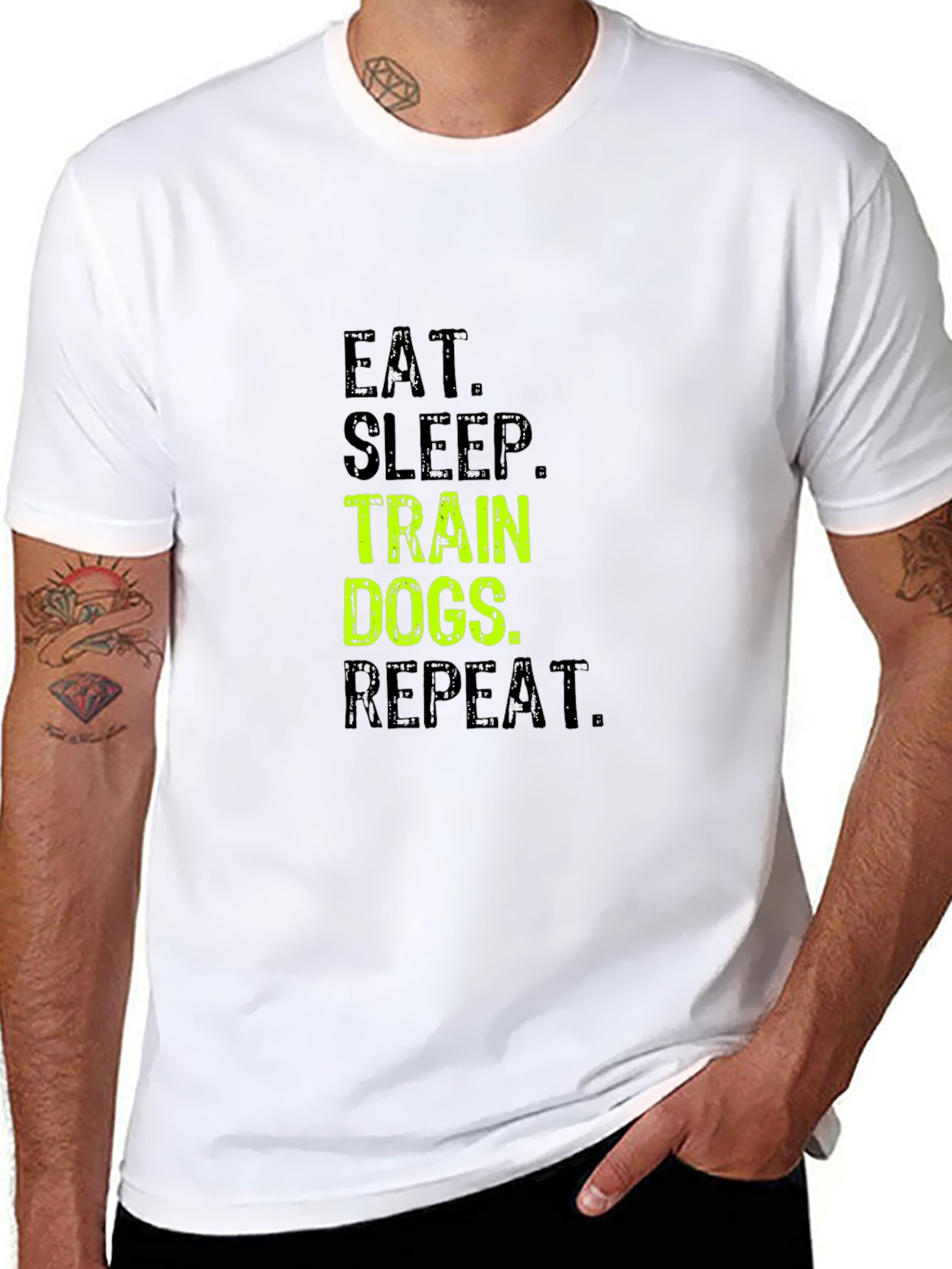 Eat Sleep Train Dogs Repeat T-Shirt