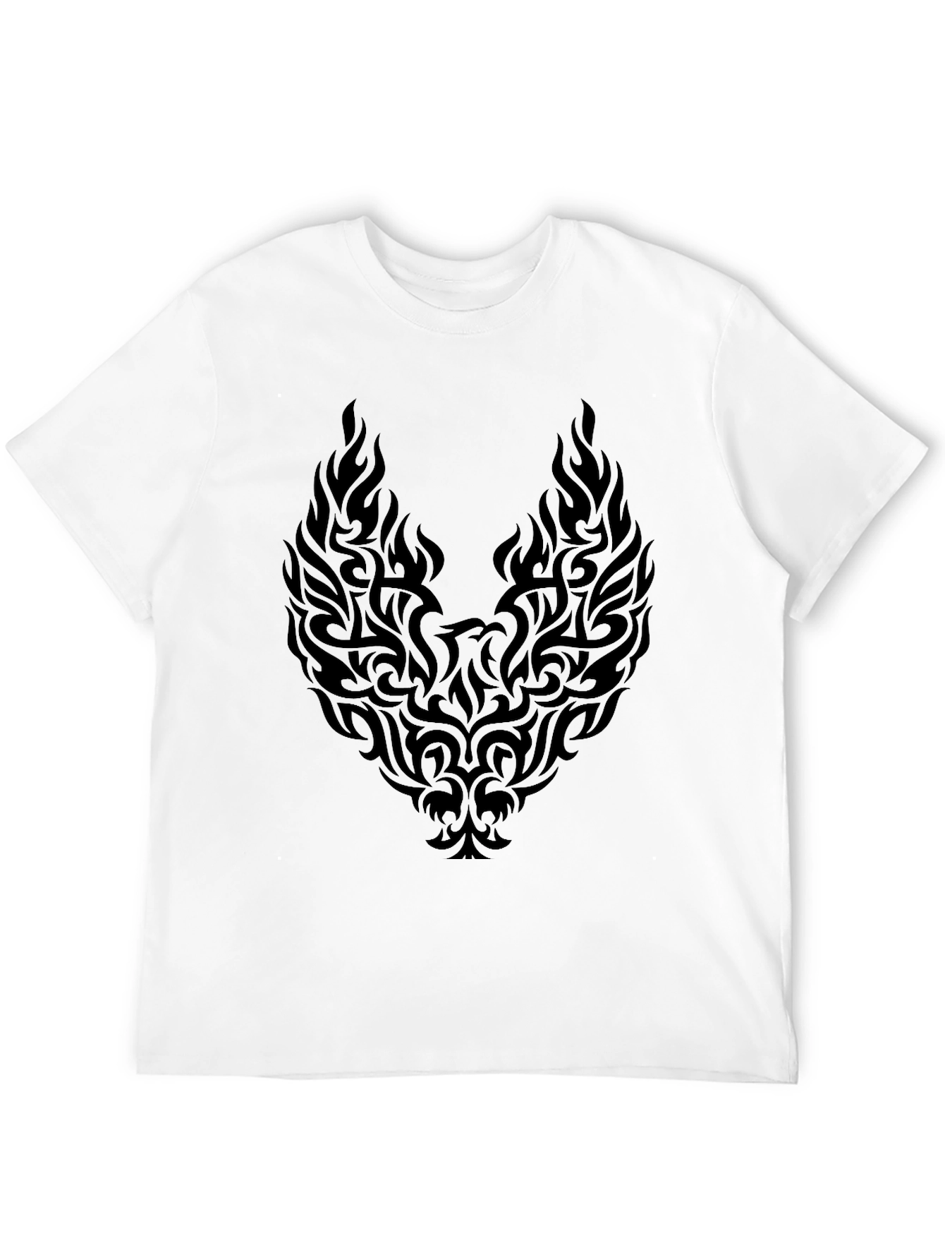 Mens Black Phoenix Graphic Tee