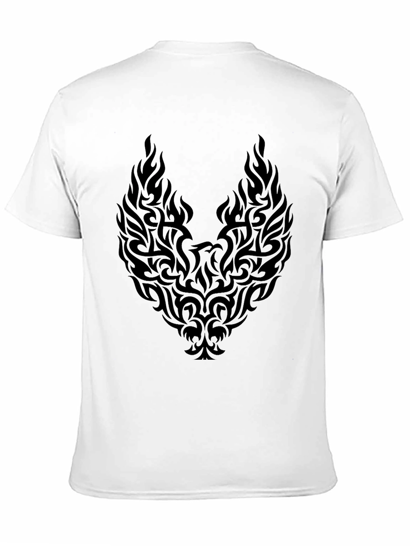 Mens Black Phoenix Graphic Tee