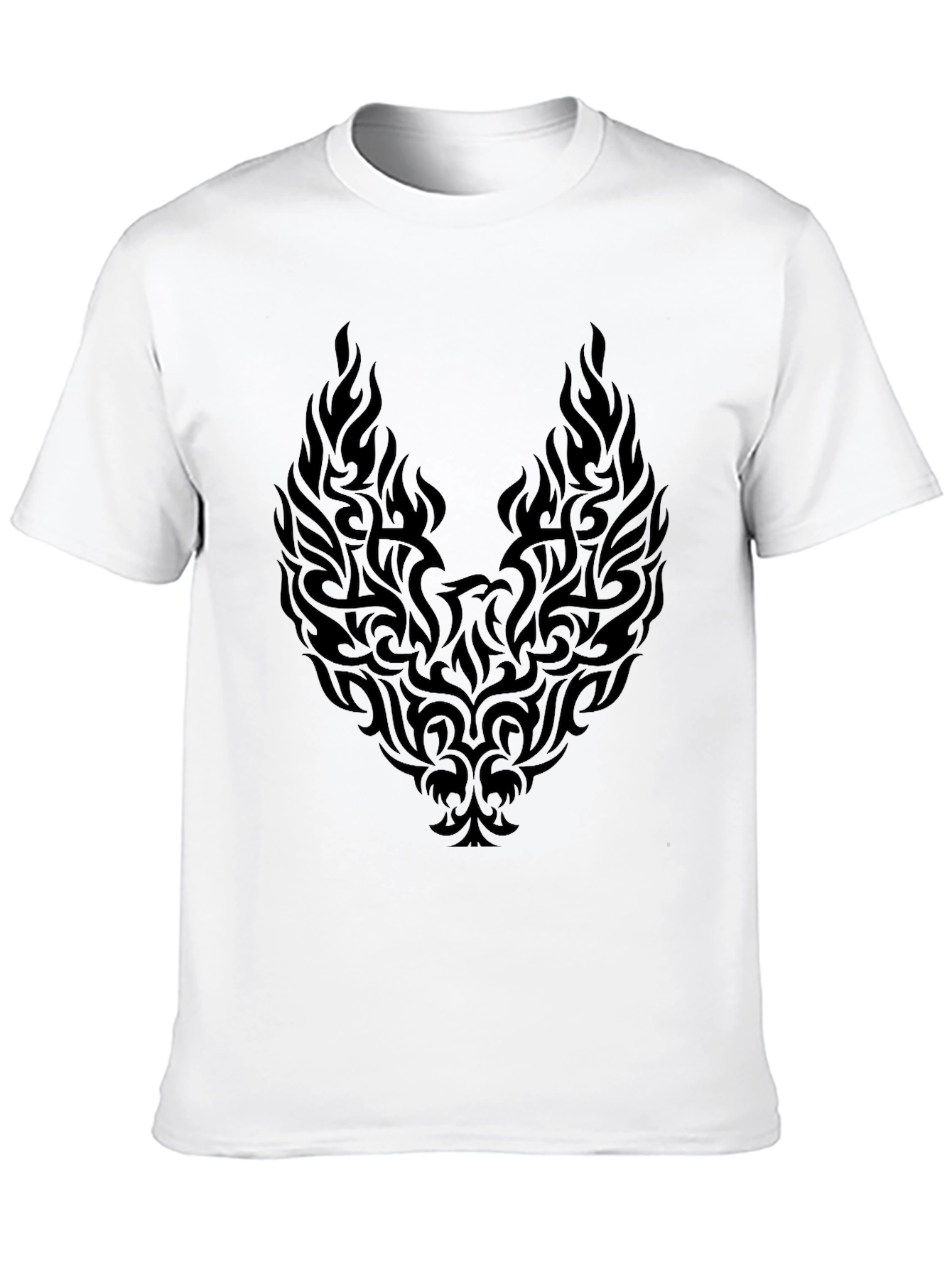 Mens Black Phoenix Graphic Tee