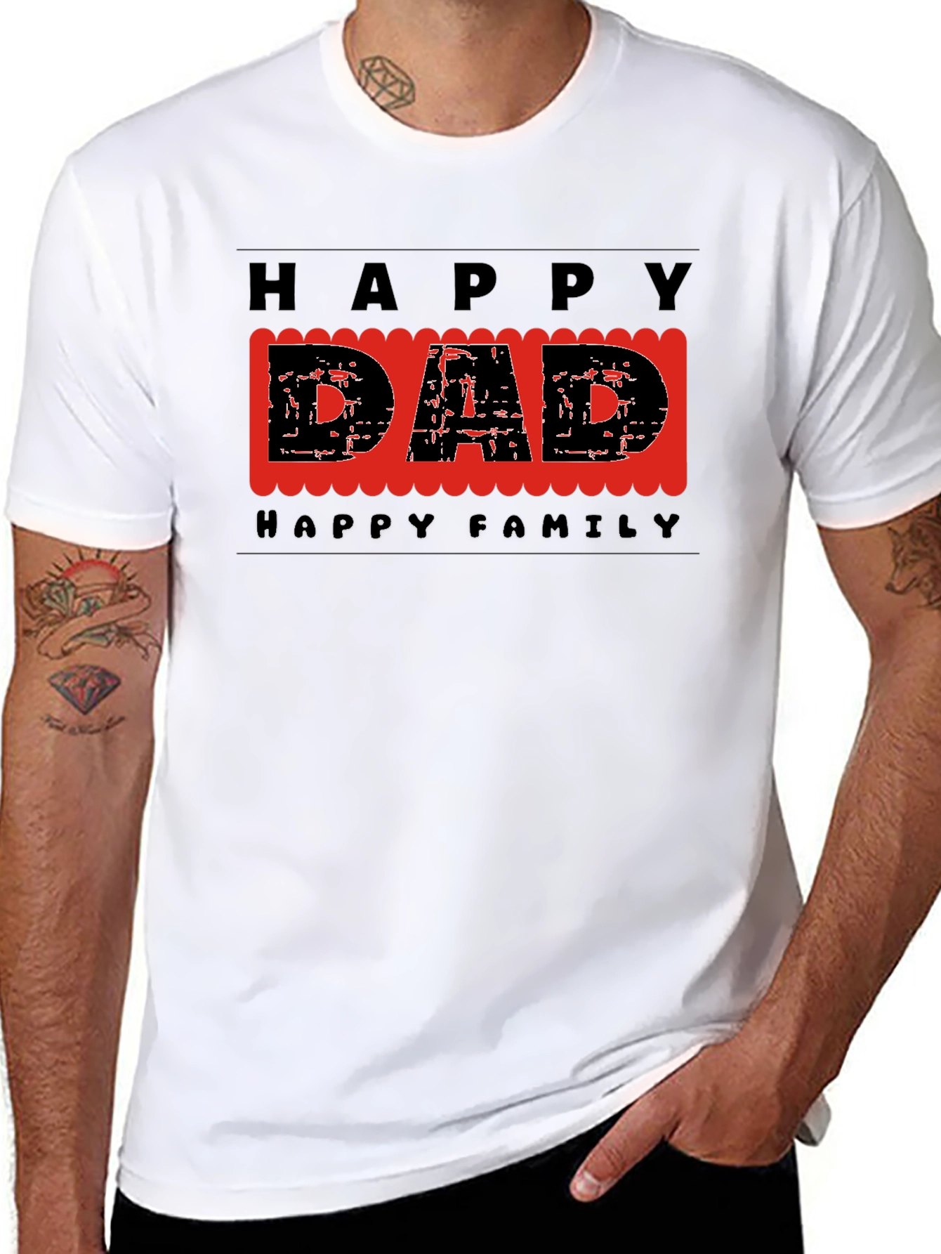 Happy Dad T-Shirt - Family Celebration Tee