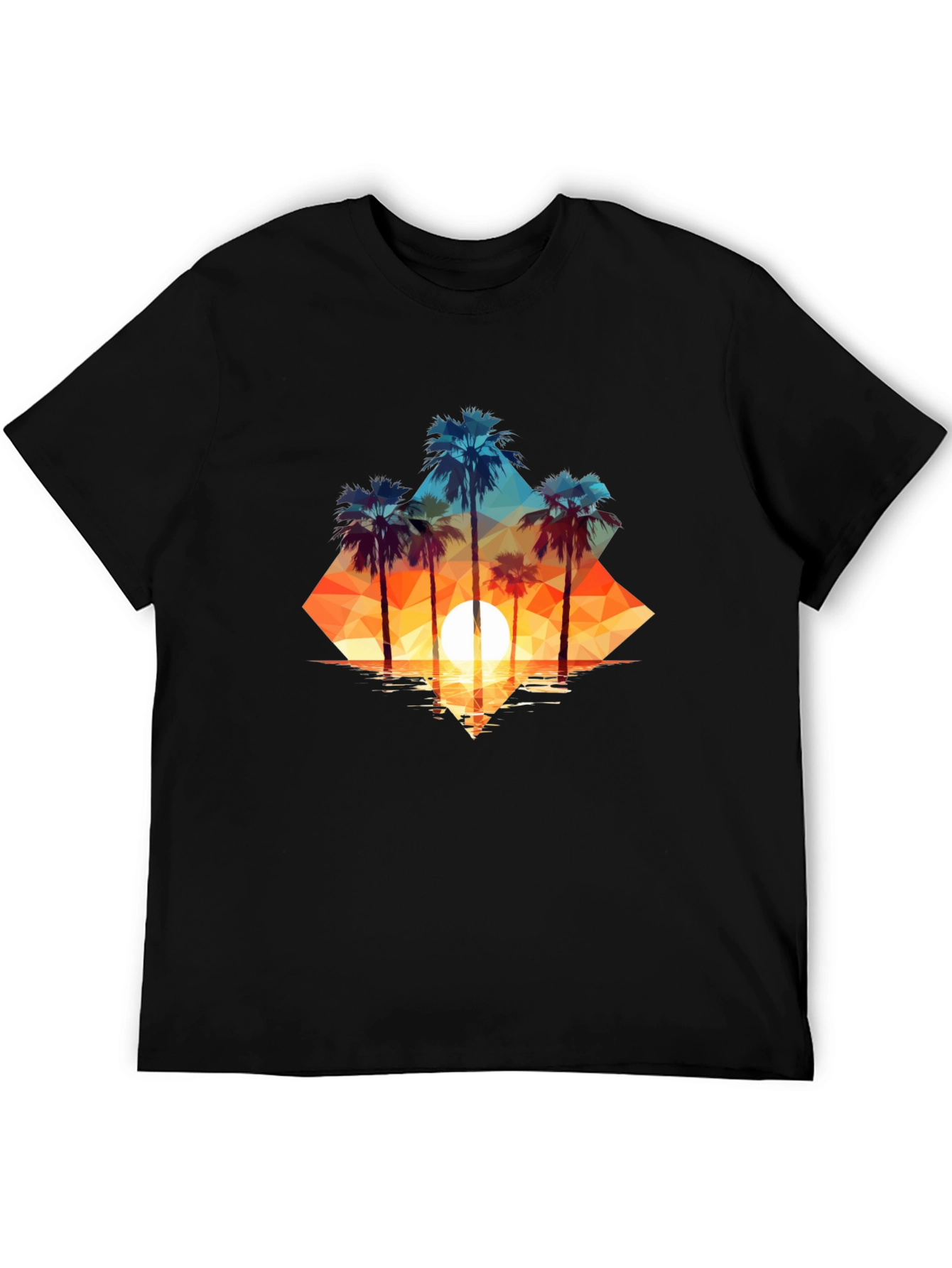 Sunset Palms Graphic Tee - Island Vibes