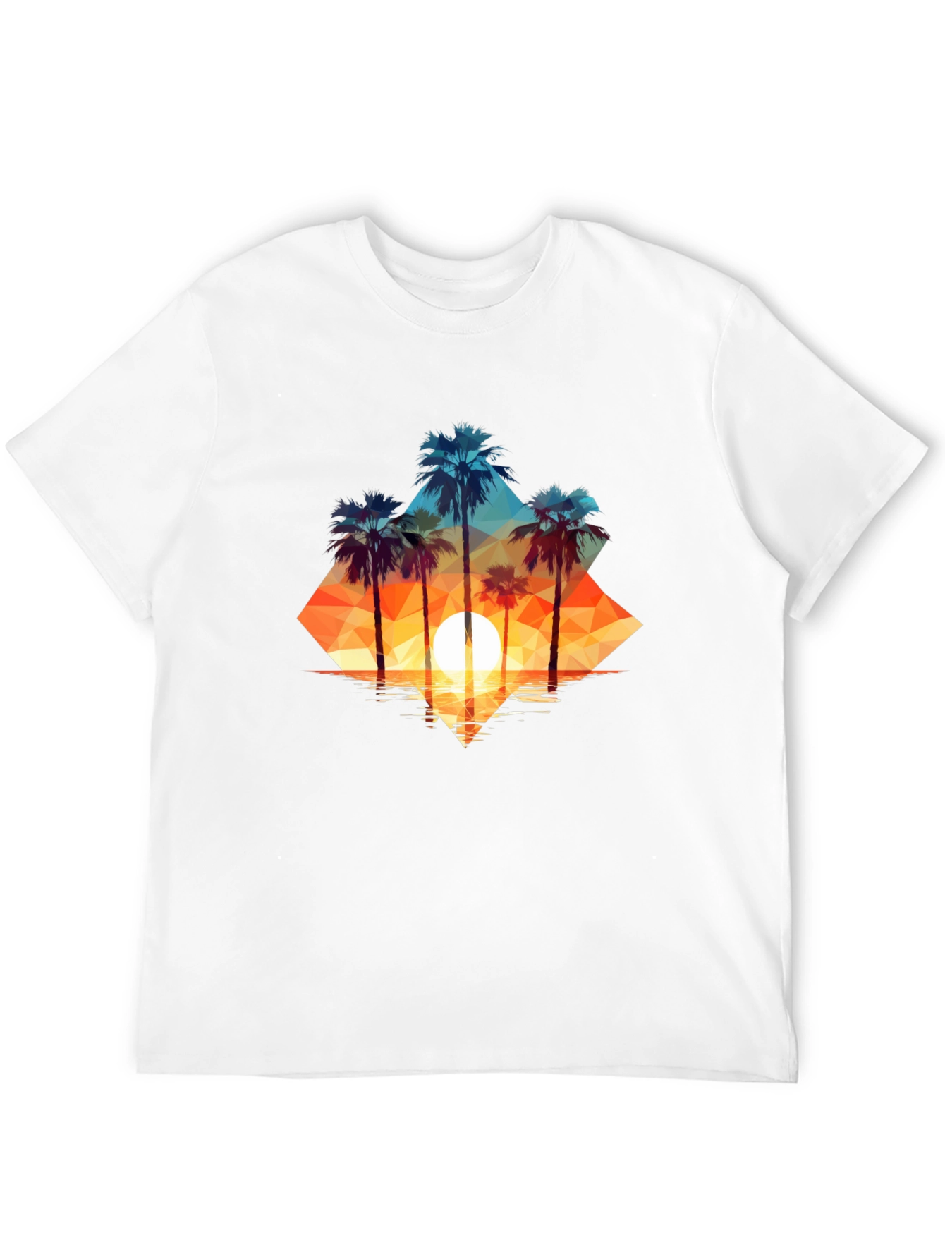 Sunset Palms Graphic Tee - Island Vibes