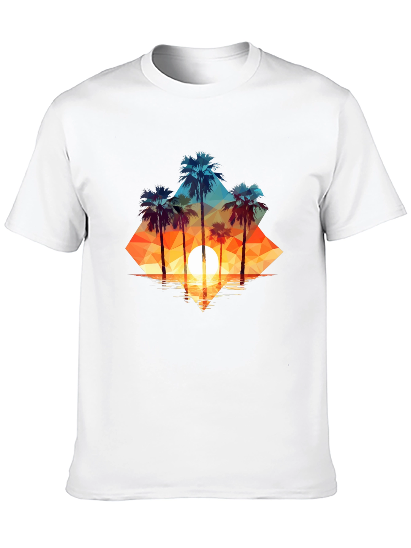 Sunset Palms Graphic Tee - Island Vibes