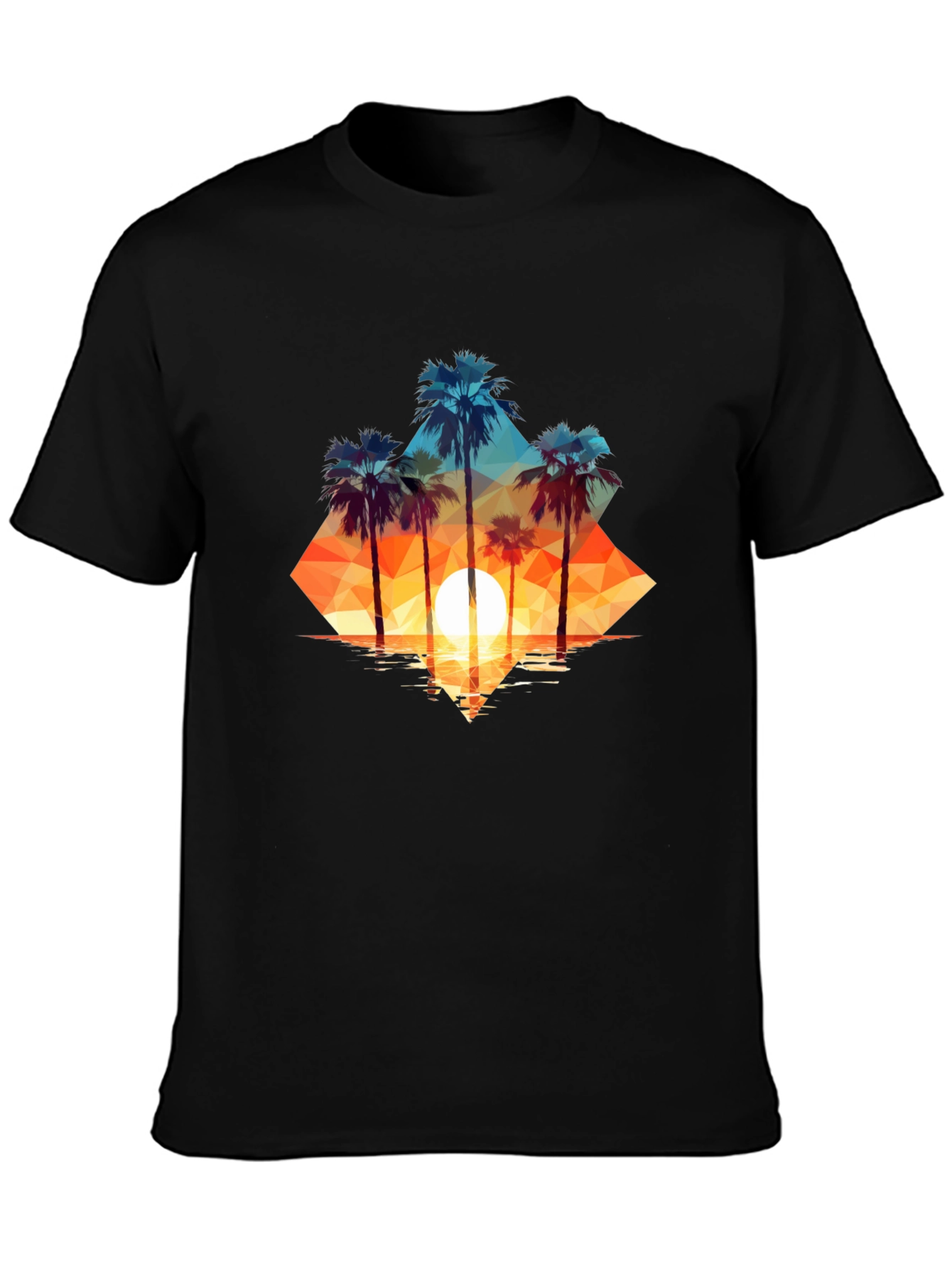 Sunset Palms Graphic Tee - Island Vibes
