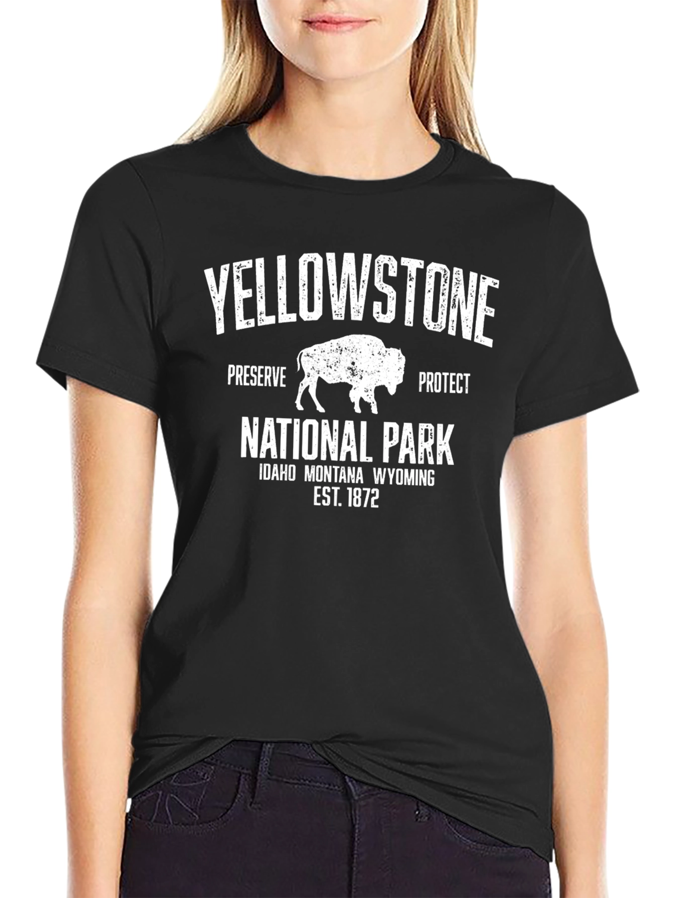 Yellowstone National Park Buffalo T-Shirt
