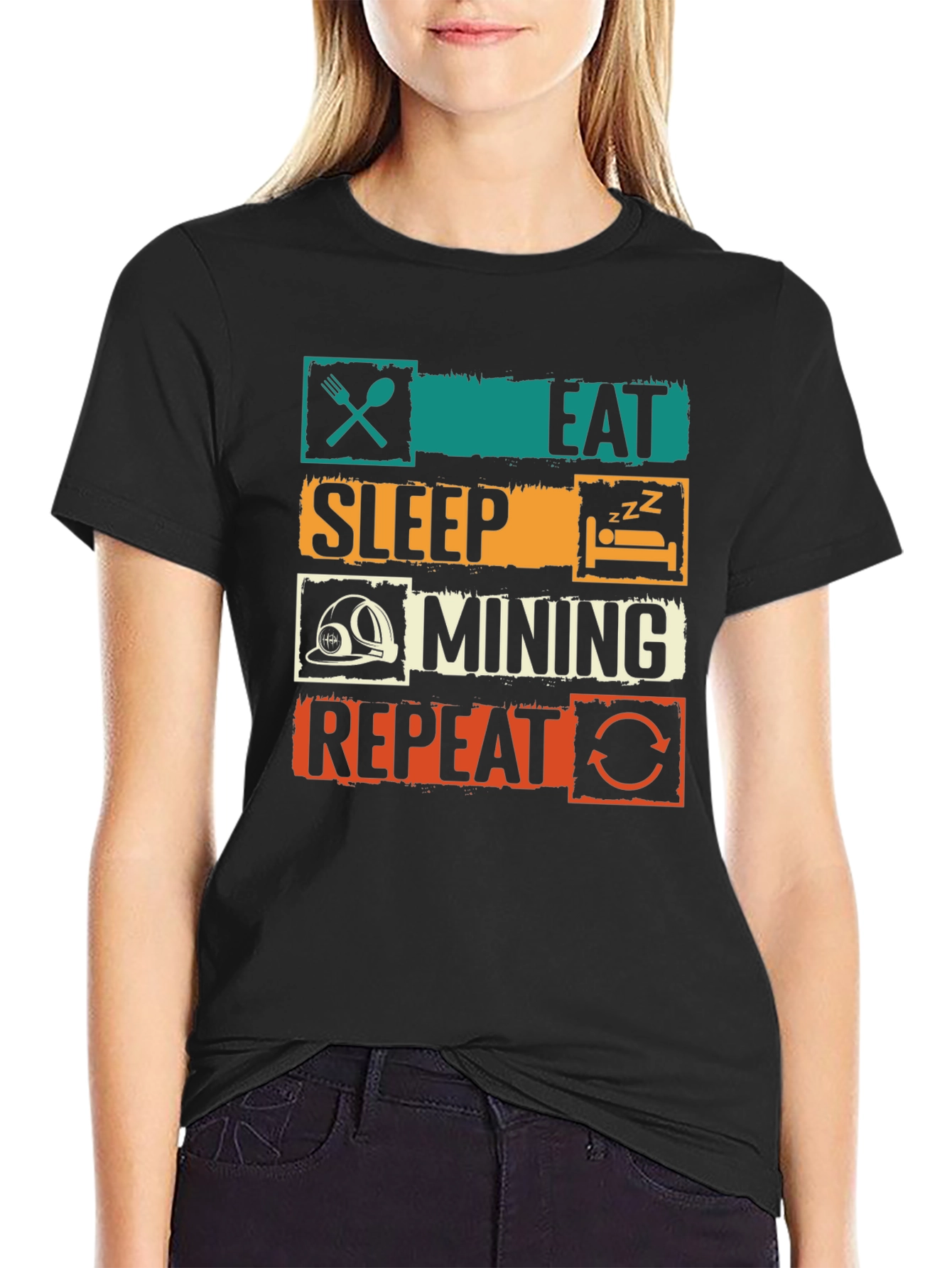 Eat Sleep Mining Repeat T-Shirt