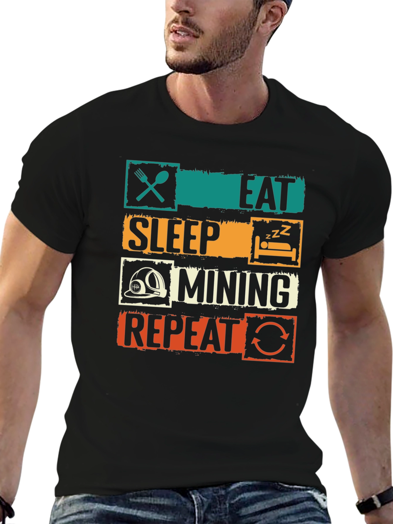 Eat Sleep Mining Repeat T-Shirt