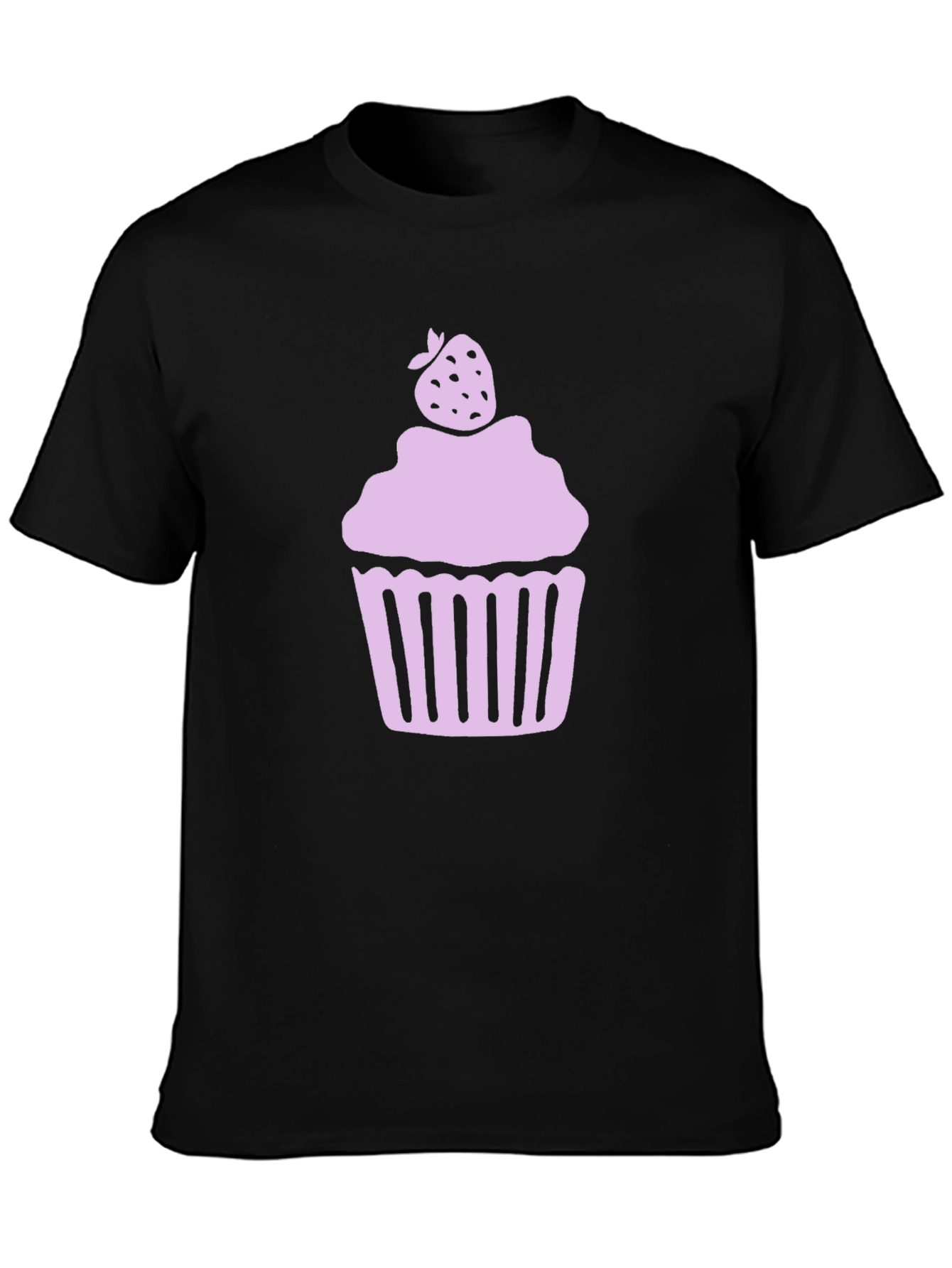 Cupcake Graphic Tee - Sweet Style Black Shirt