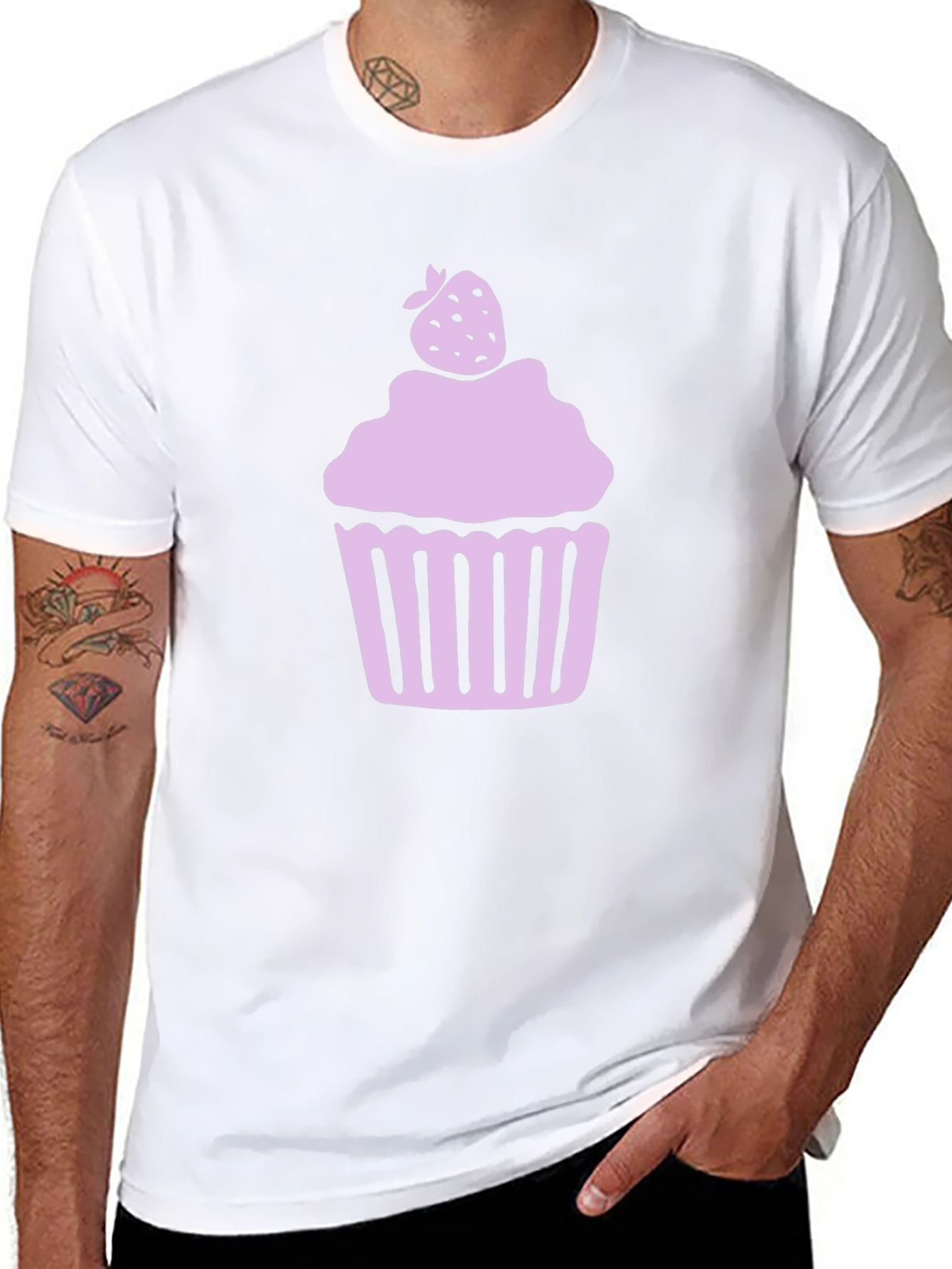 Cupcake Graphic Tee - Sweet Style Black Shirt
