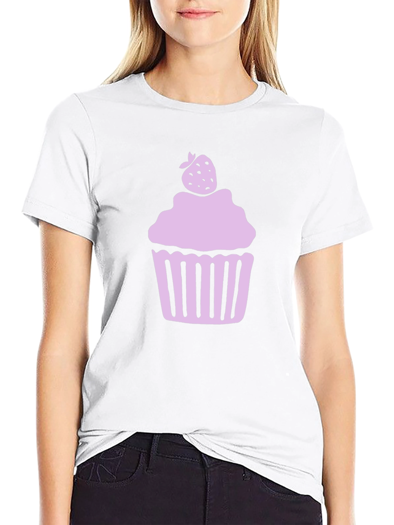 Cupcake Graphic Tee - Sweet Style Black Shirt