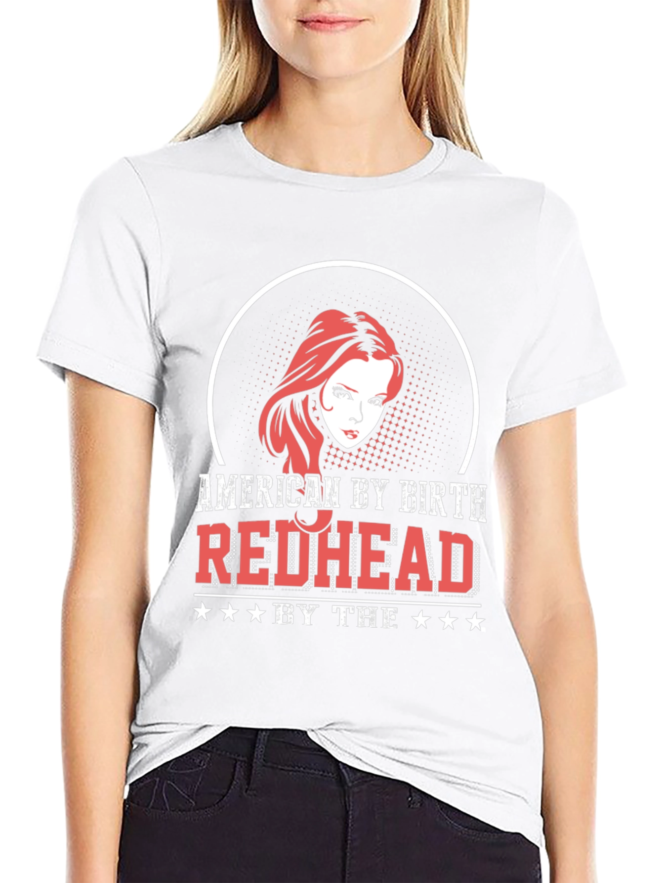American Redhead Black Graphic T-Shirt