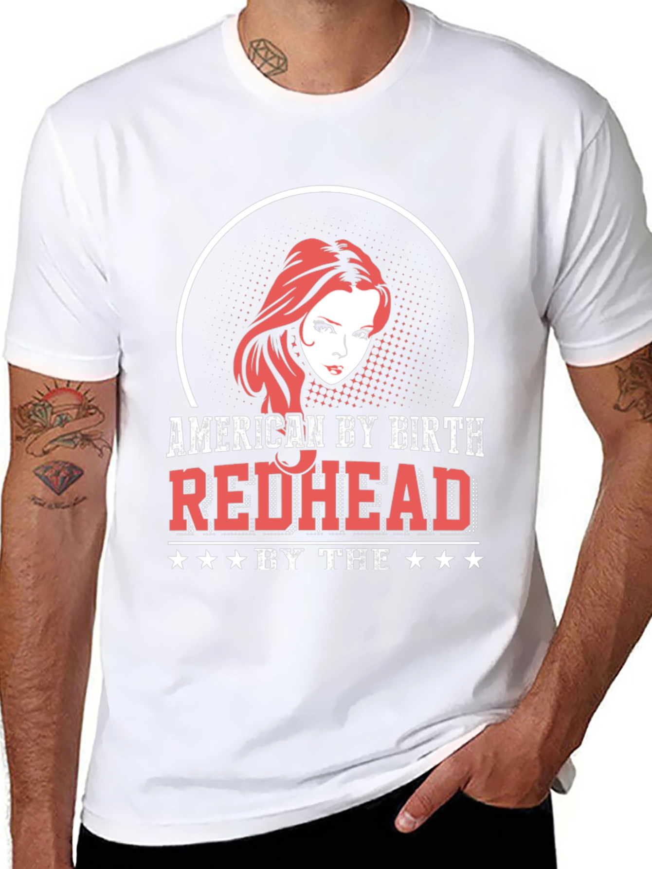American Redhead Black Graphic T-Shirt