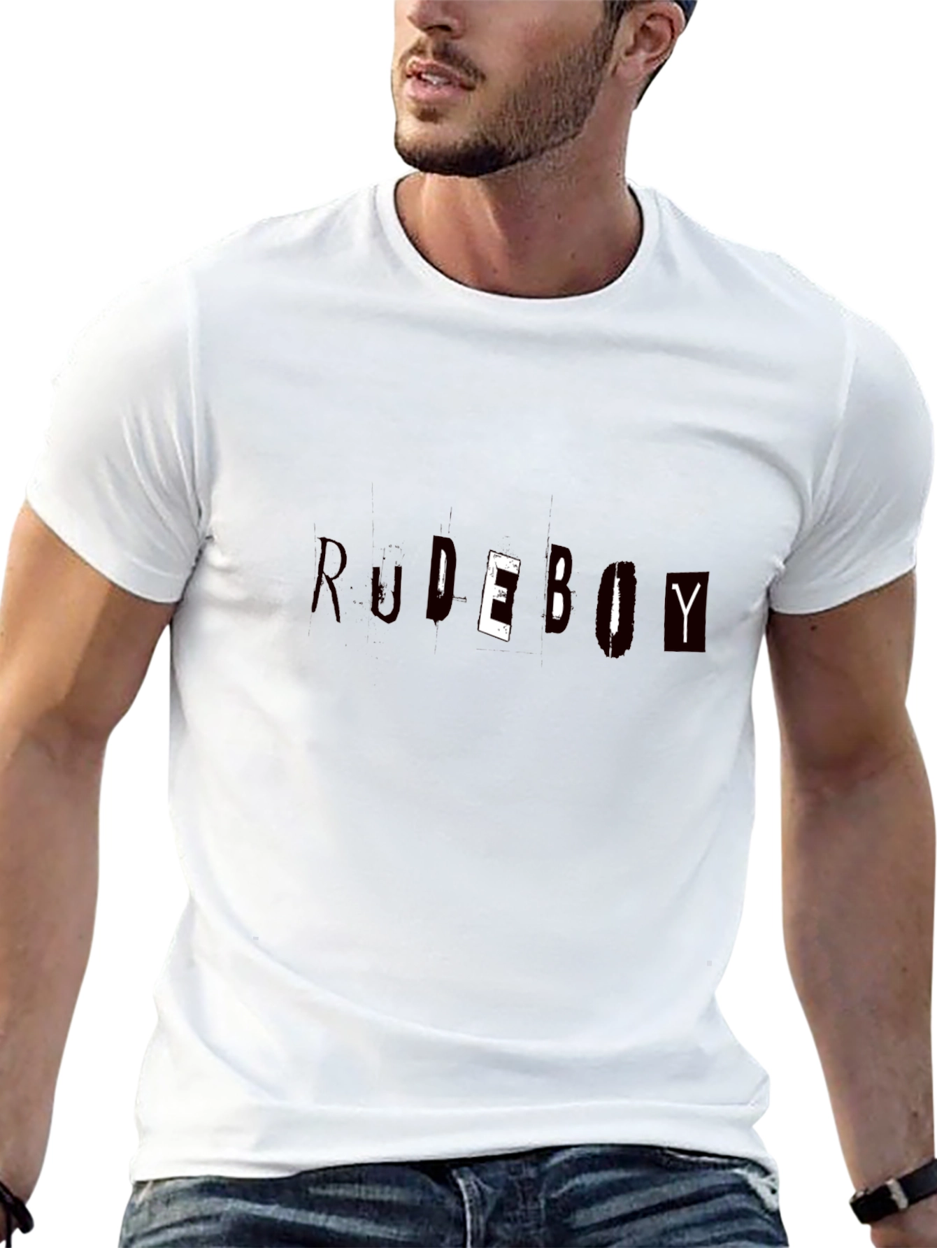 Rudeboy Graphic Print Black T-Shirt
