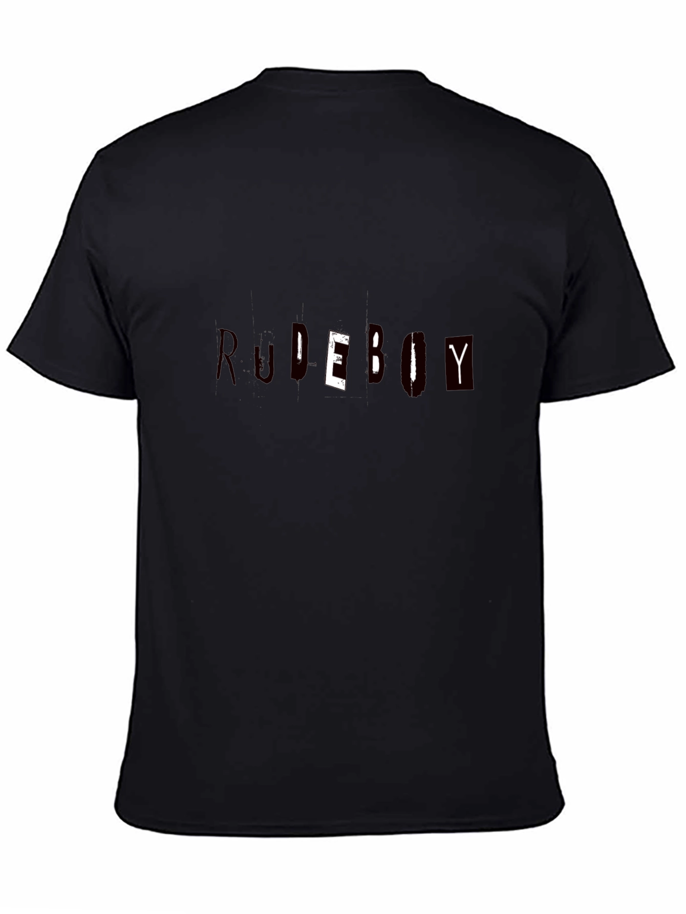 Rudeboy Graphic Print Black T-Shirt