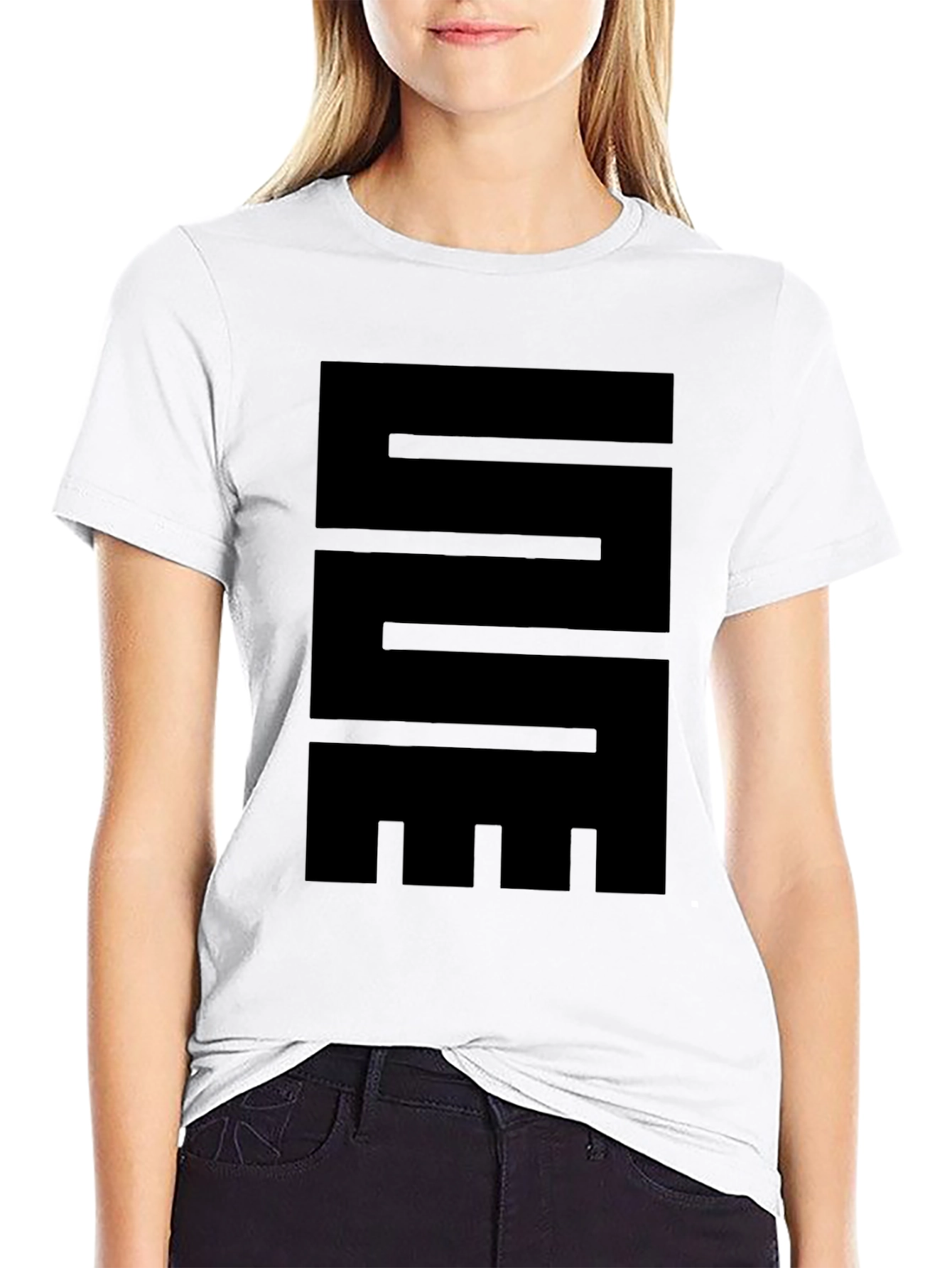 Abstract Graphic Black T-Shirt