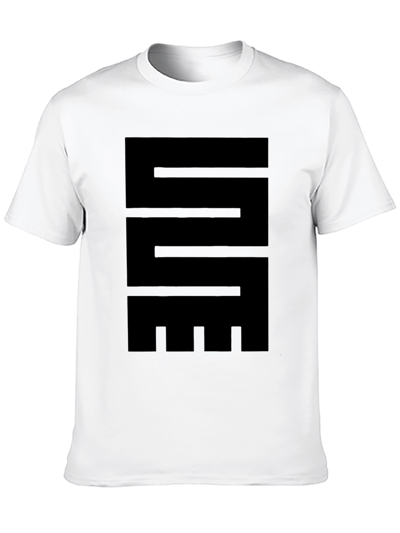 Abstract Graphic Black T-Shirt