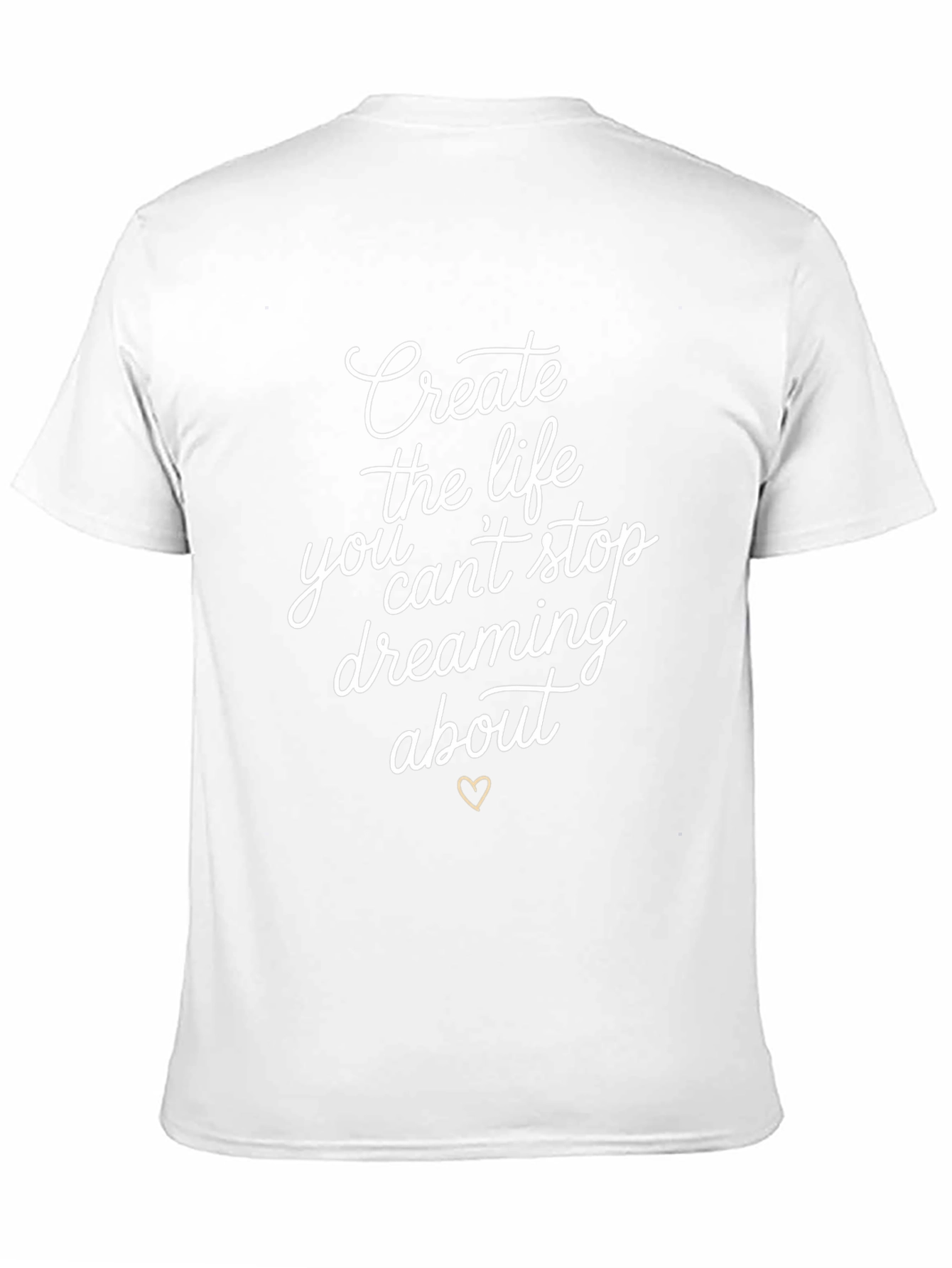 Inspirational Black T-Shirt - Dream Life