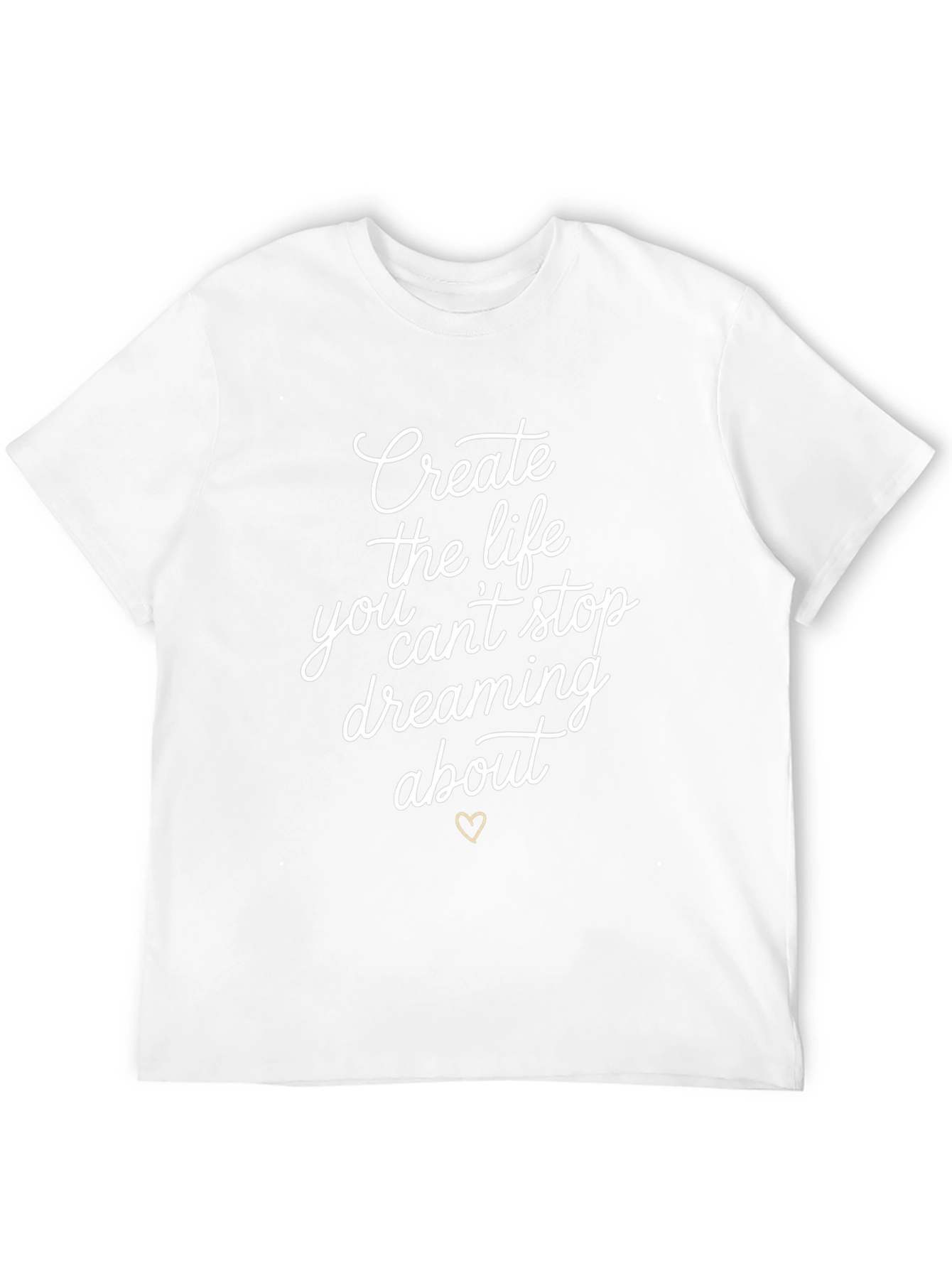 Inspirational Black T-Shirt - Dream Life