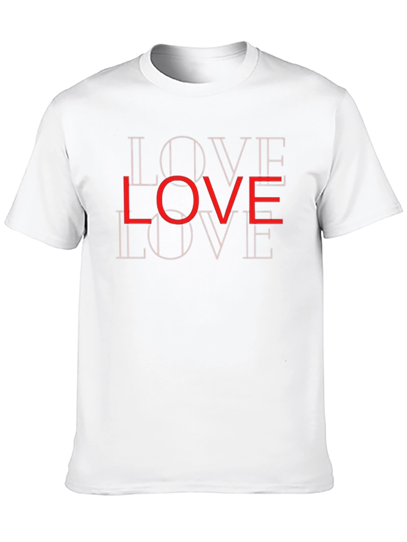 Love Graphic Print Black T-Shirt