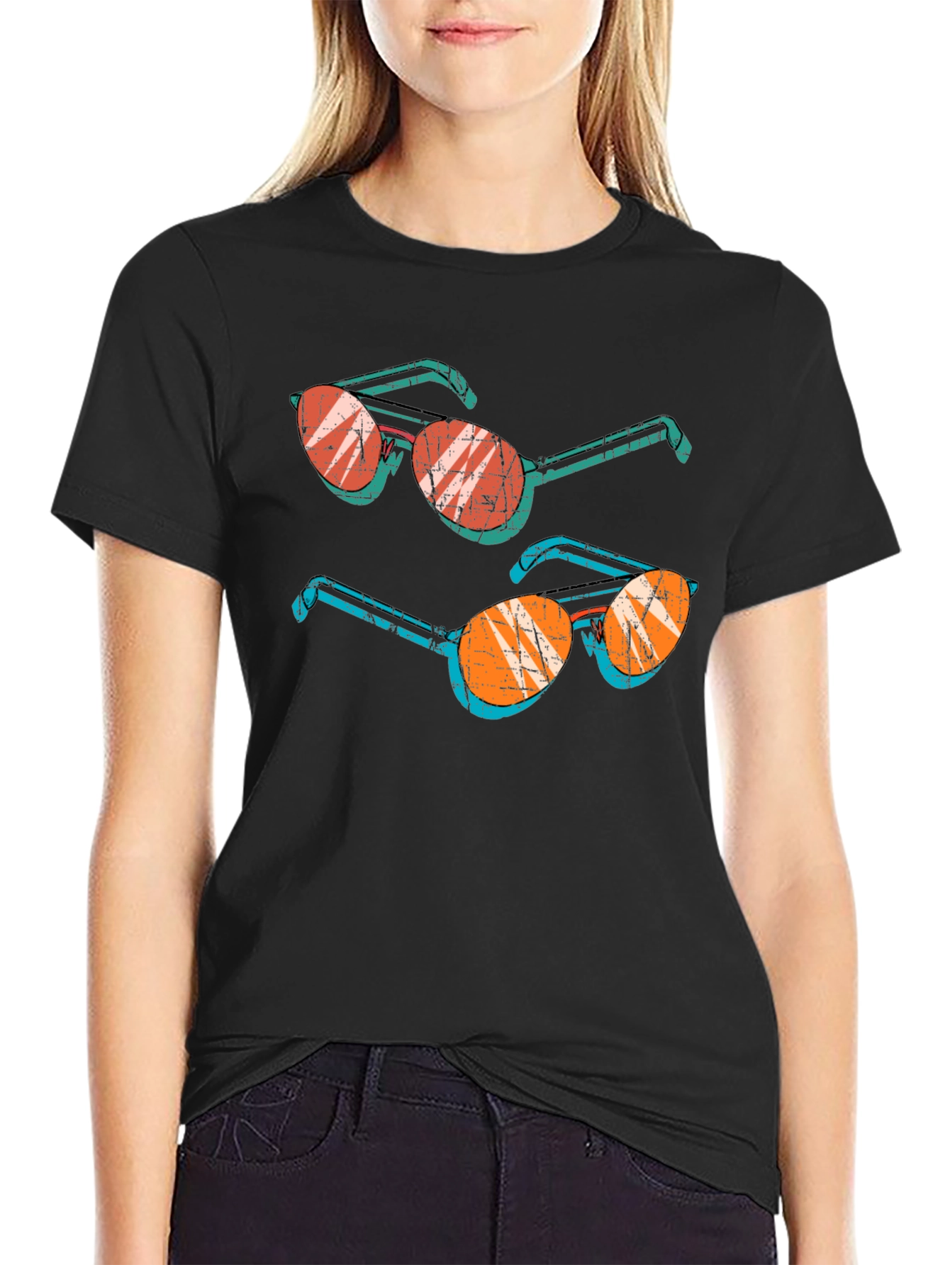 Retro Sunglasses Graphic Tee - Cool & Unique