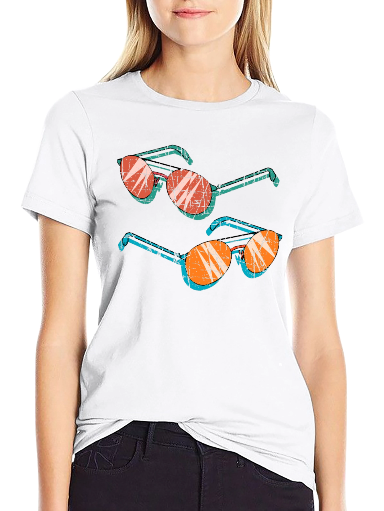 Retro Sunglasses Graphic Tee - Cool & Unique