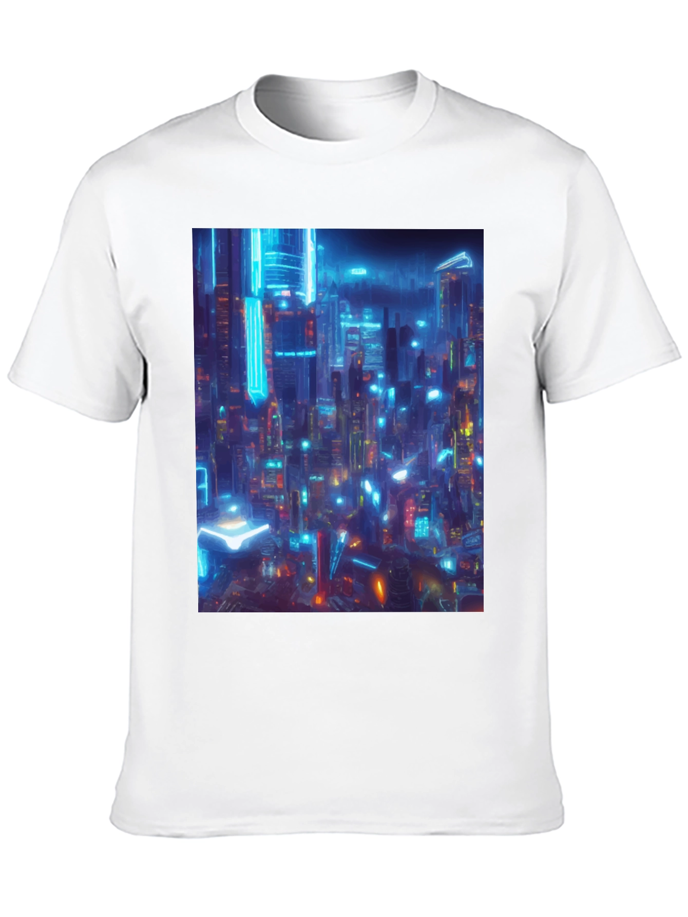 Cyberpunk Cityscape Graphic Tee