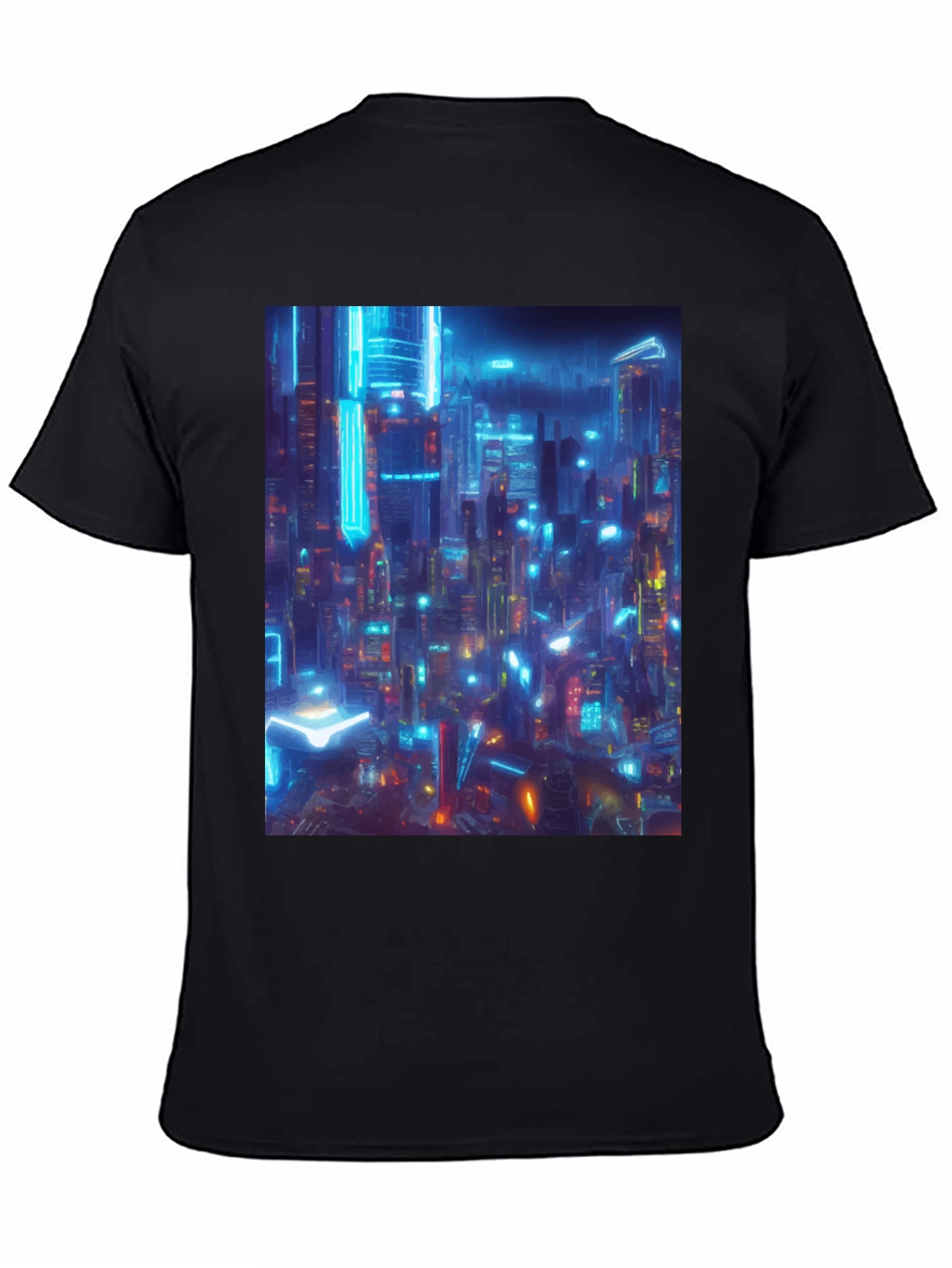 Cyberpunk Cityscape Graphic Tee