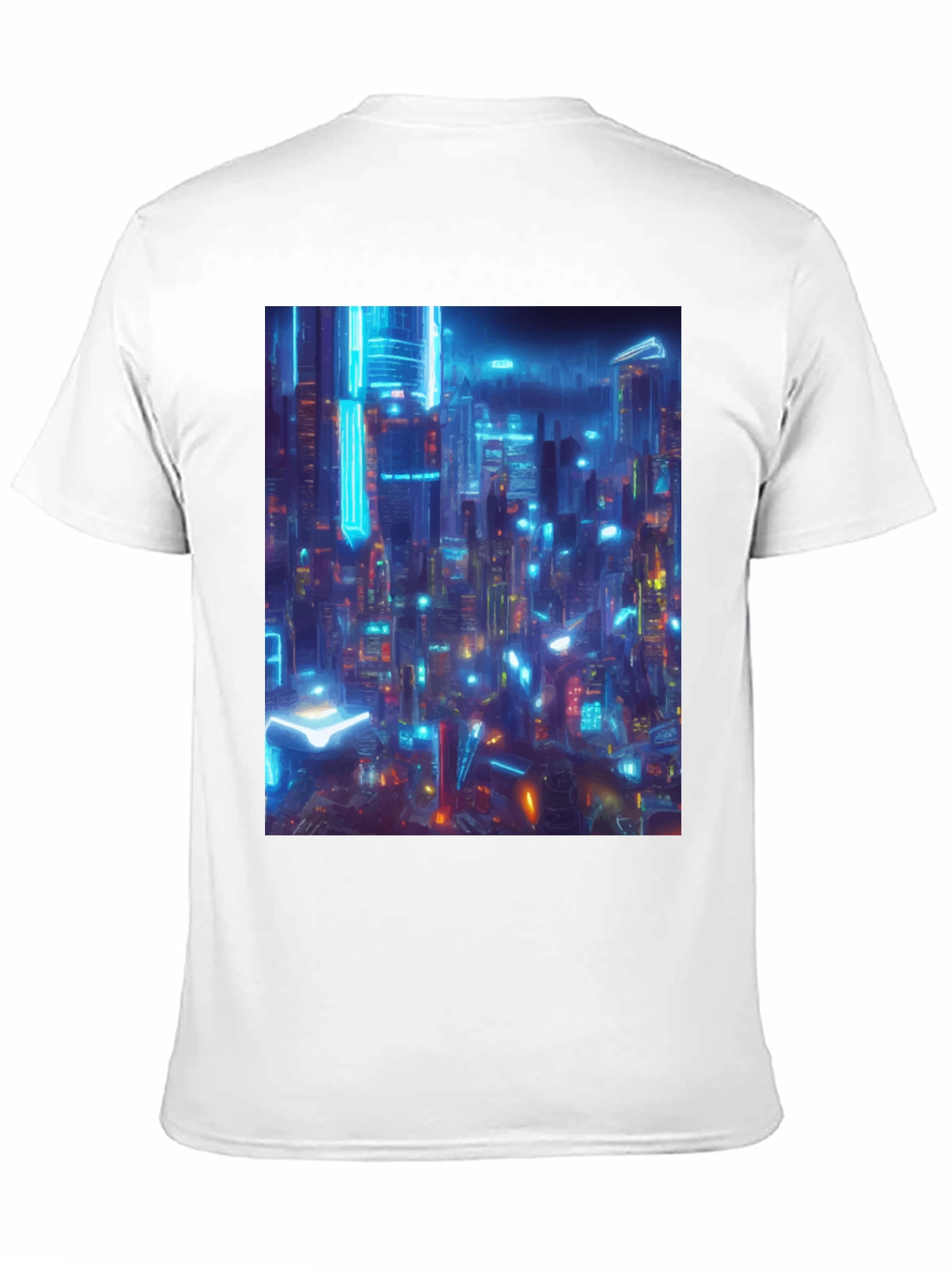 Cyberpunk Cityscape Graphic Tee